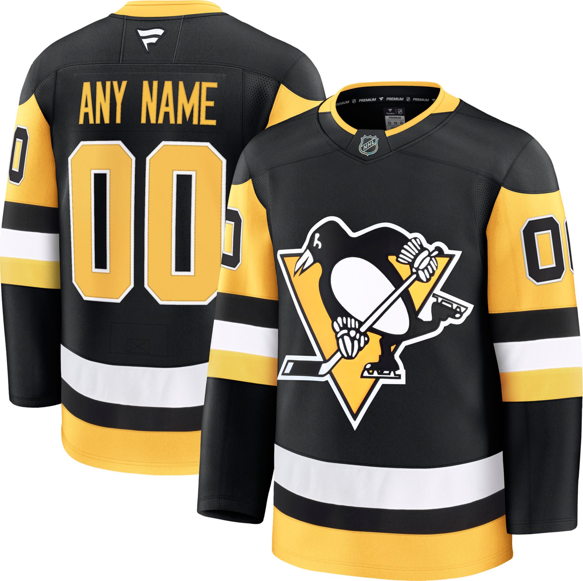 NHL Men's Custom Pittsburgh Penguins Premium Authentic Home Jersey