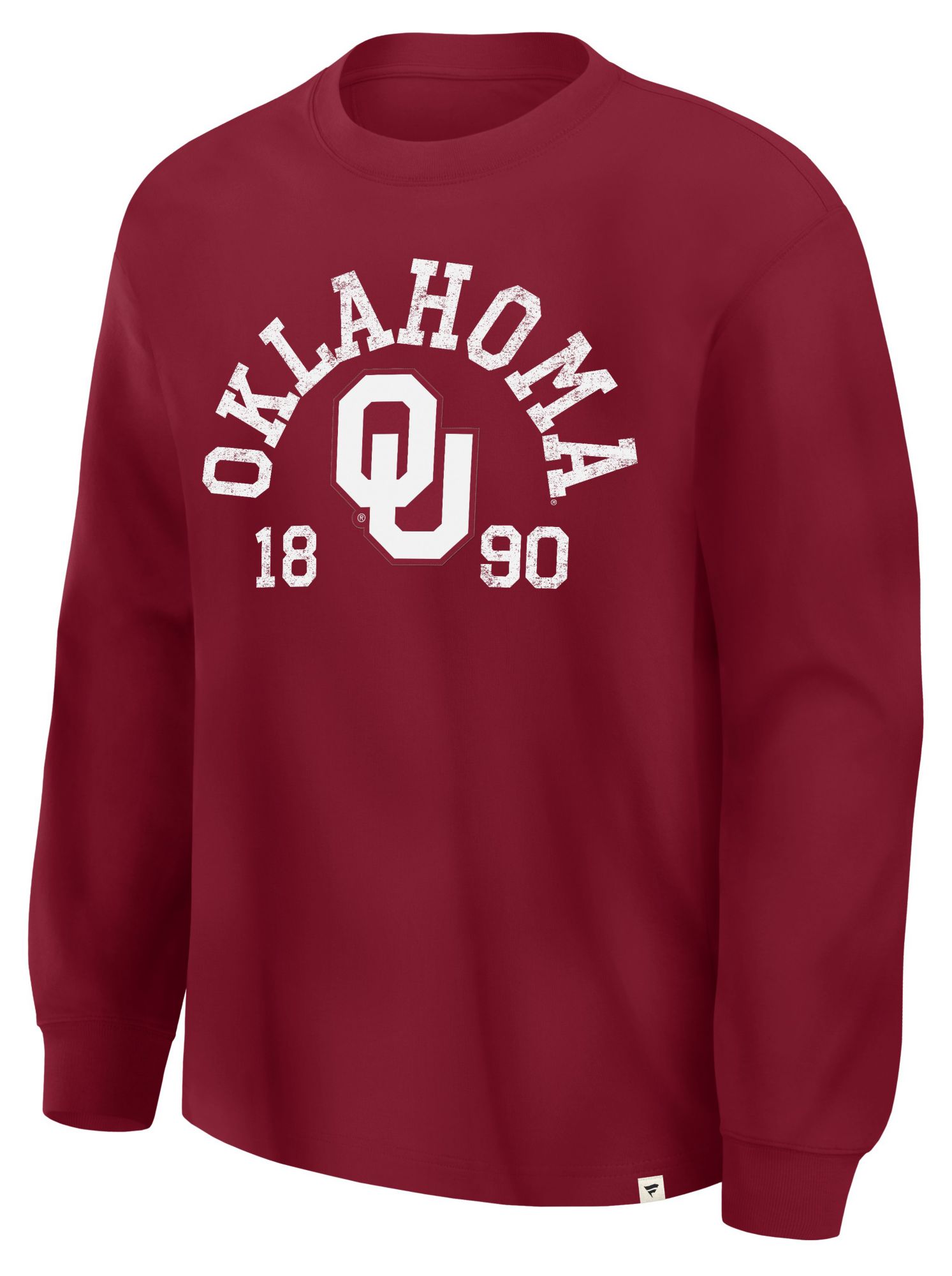 Nike Adult Oklahoma Sooners Arched Logo Long Sleeve Shirt, Men's