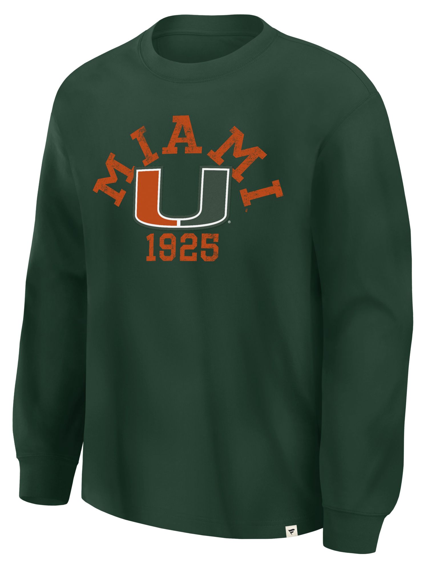 Nike Adult Miami (FL) Hurricanes Arched Logo Long Sleeve Shirt