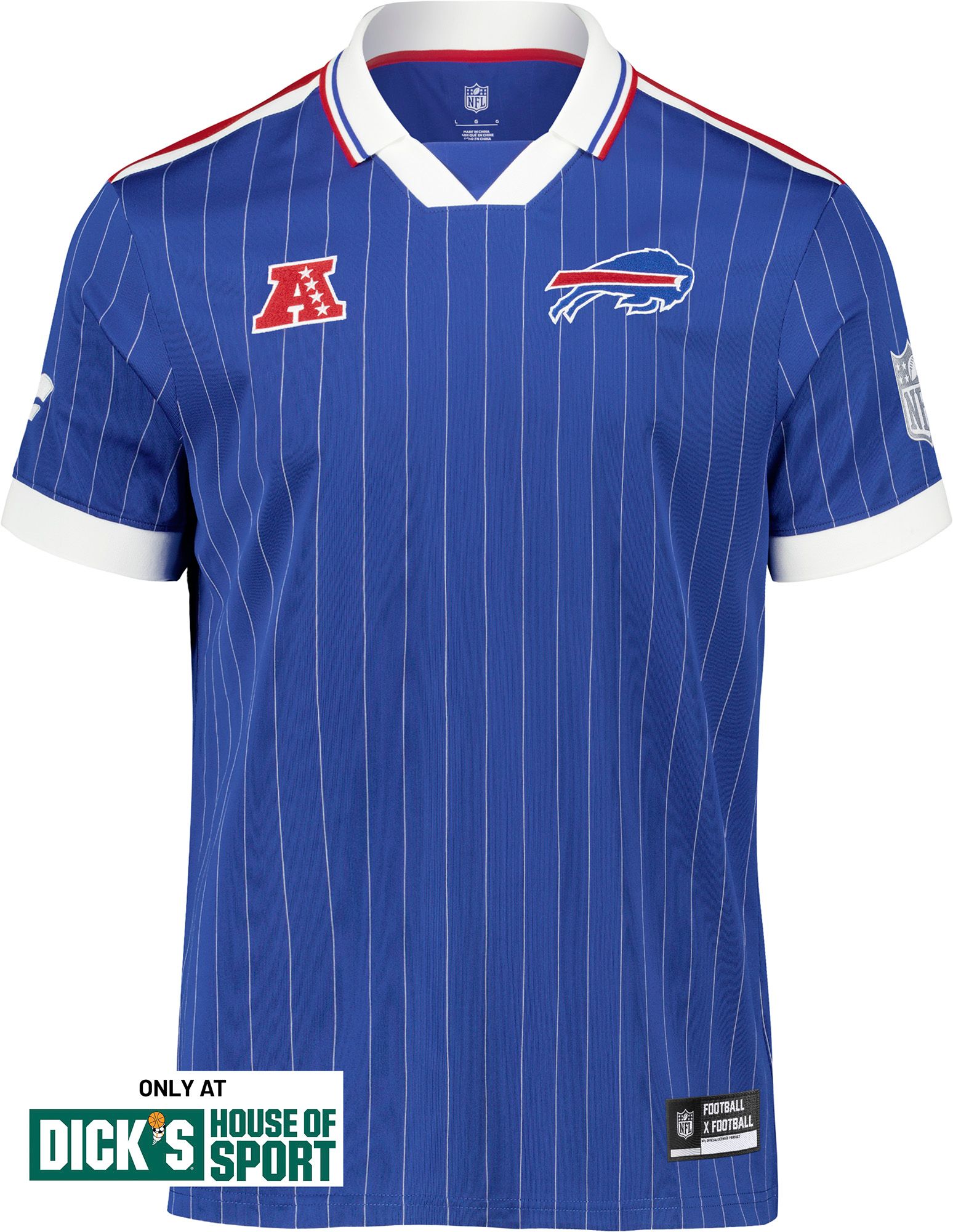 NFL Men's Buffalo Bills Football x Football Soccer Jersey