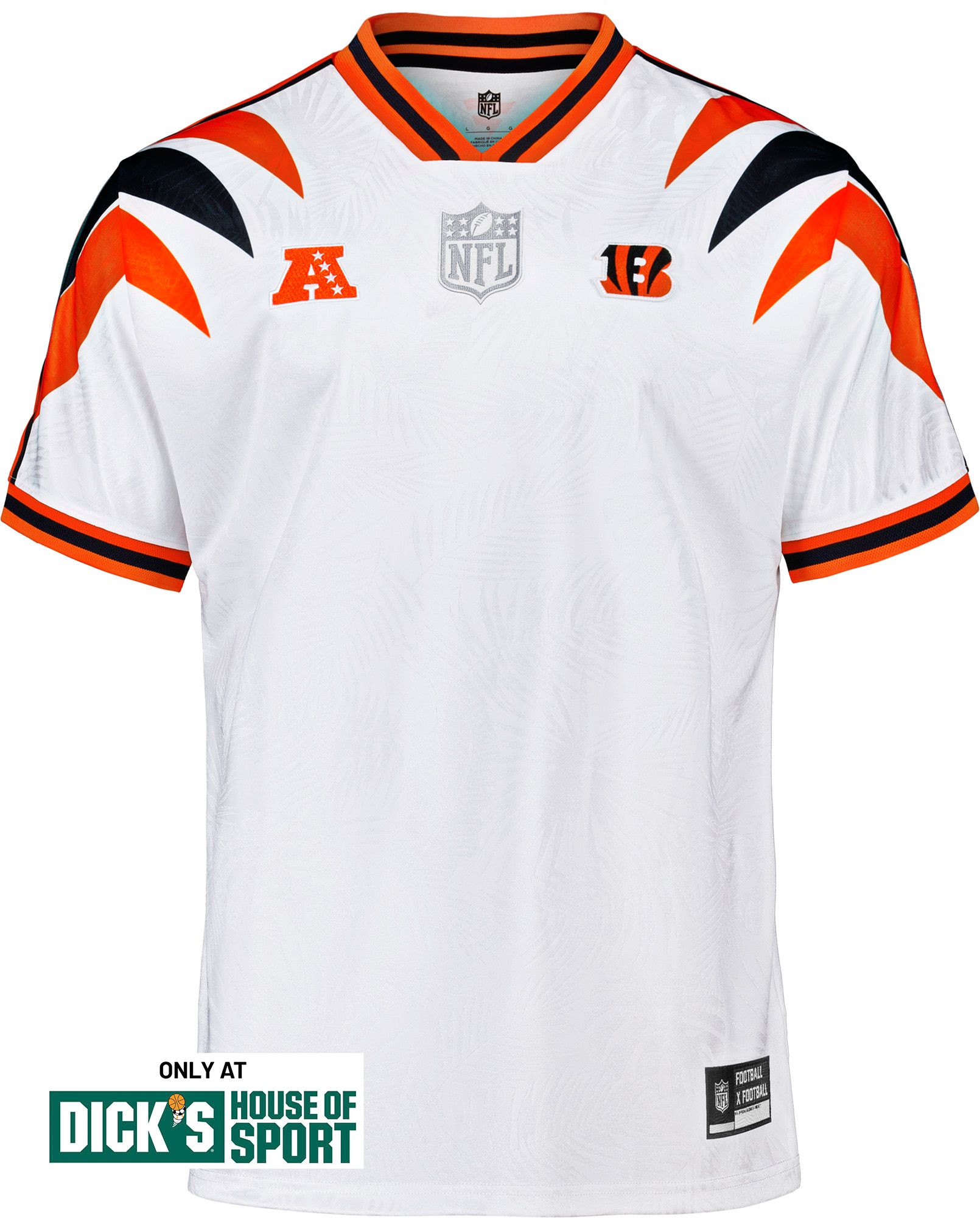 NFL Men's Cincinnati Bengals Football x Football Soccer Jersey