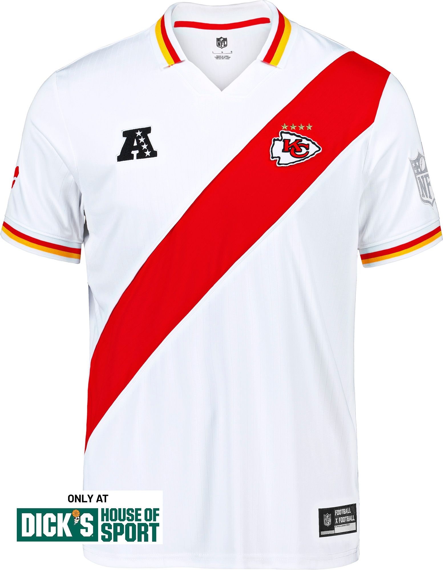 NFL Men's Kansas City Chiefs Football x Football Soccer Jersey