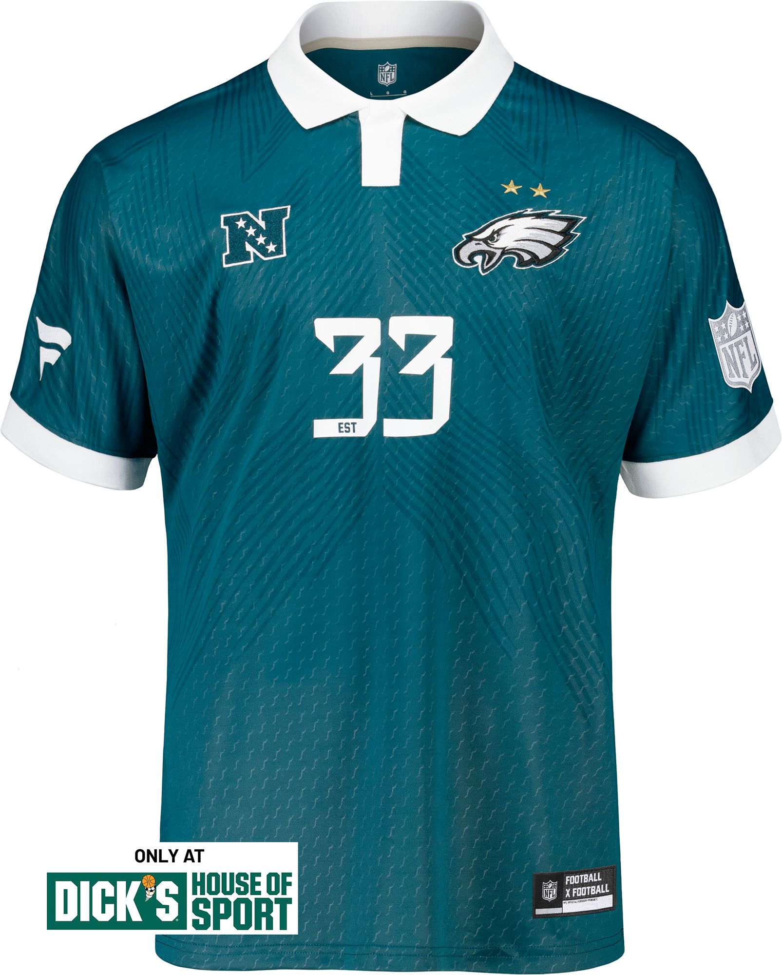 NFL Men's Philadelphia Eagles Football x Football Soccer Jersey
