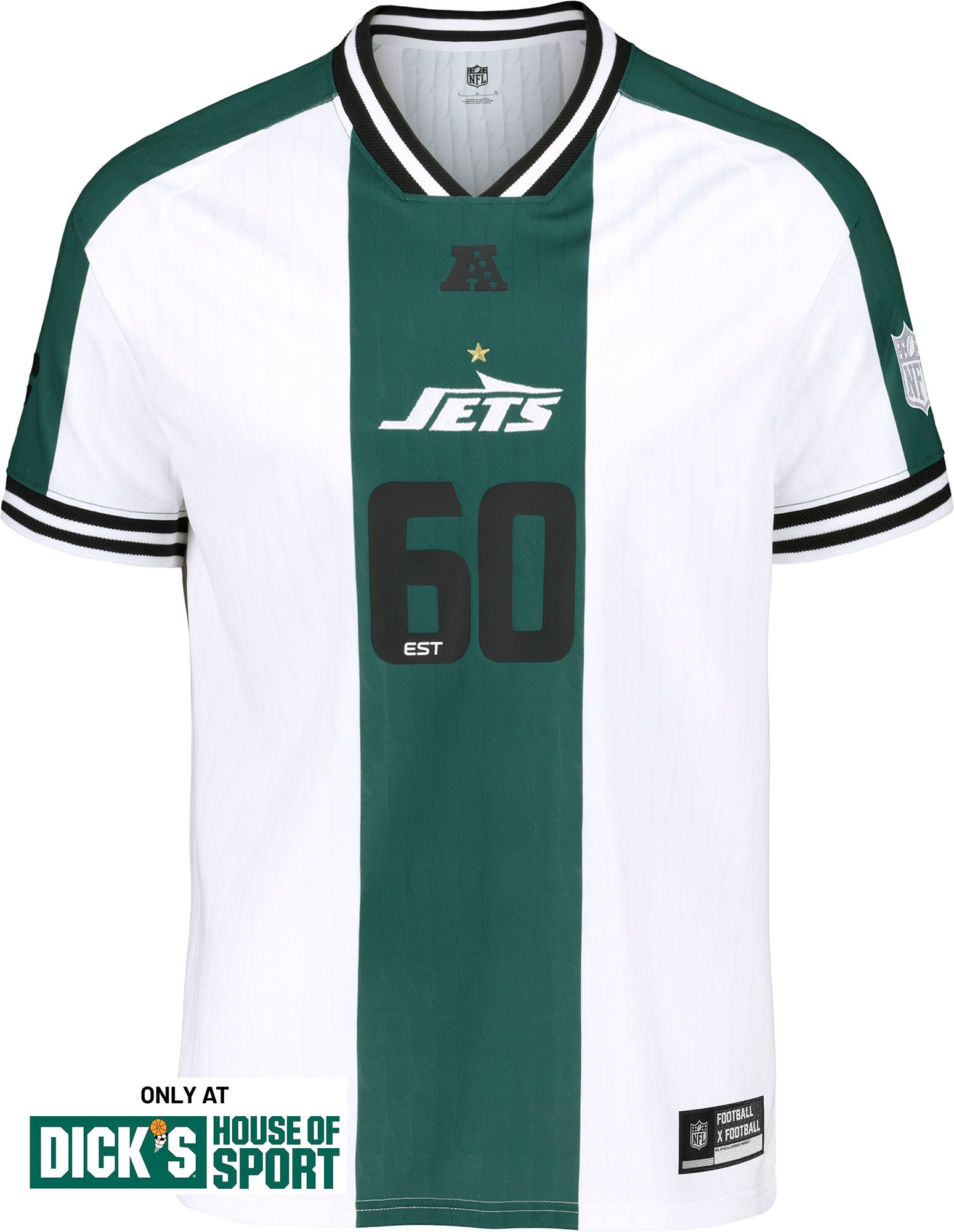 NFL Men's New York Jets Football x Football Soccer Jersey