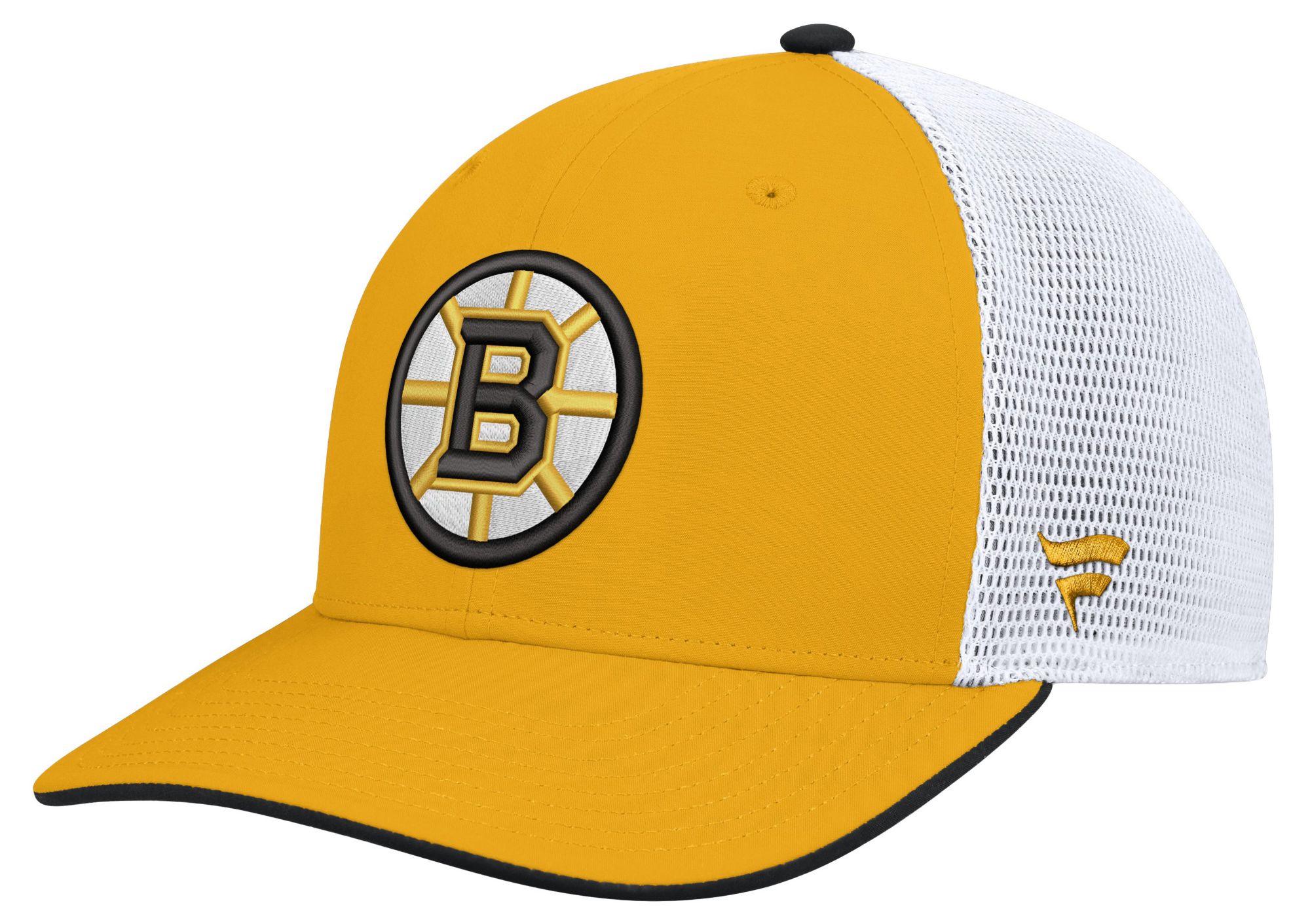 NHL Men's Boston Bruins Gold Rink Structured Adjustable Hat