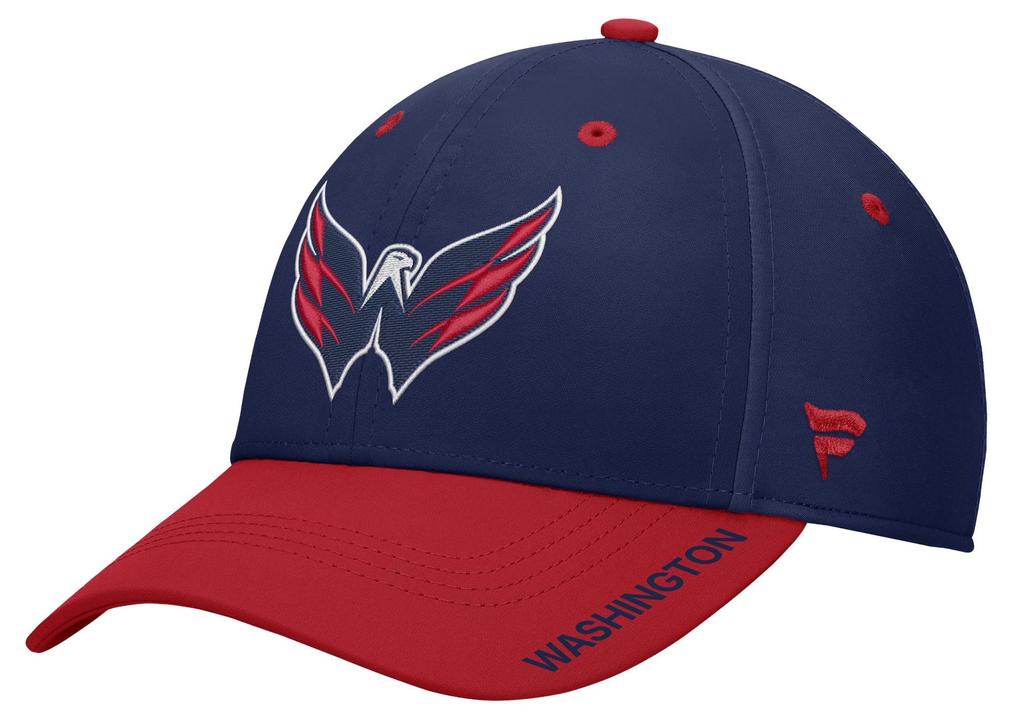 NHL Men's Washington Capitals Navy Rink Flex Fit Hat