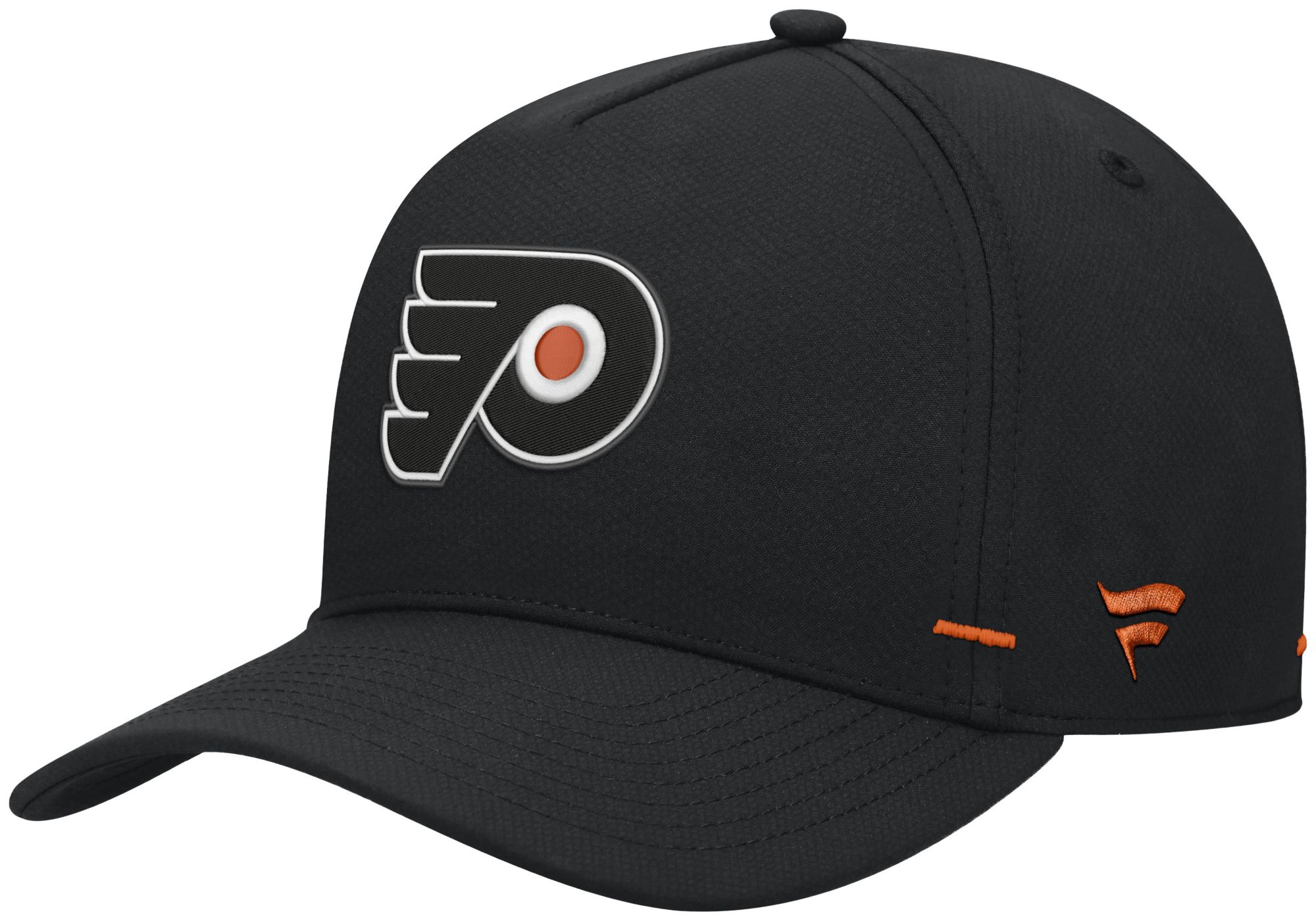 NHL Men's Philadelphia Flyers Black Rink Structured Adjustable Hat