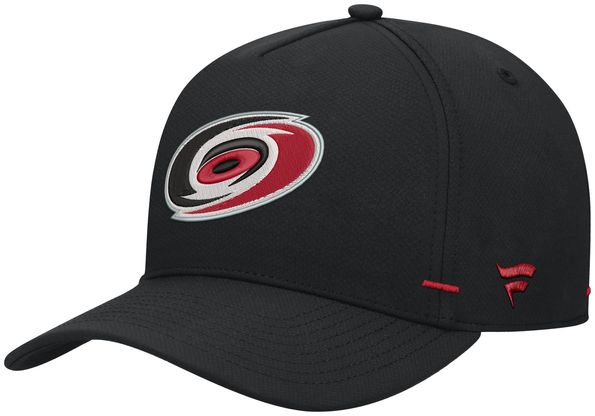NHL Men's Carolina Hurricanes Black Rink Structured Adjustable Hat