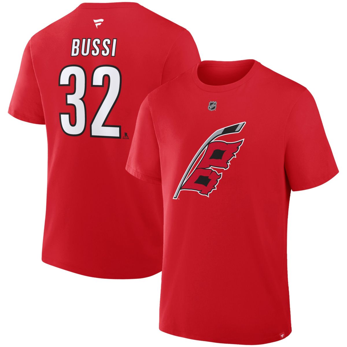 Fanatics Men's Carolina Hurricanes Athletic Red Legacy T-Shirt