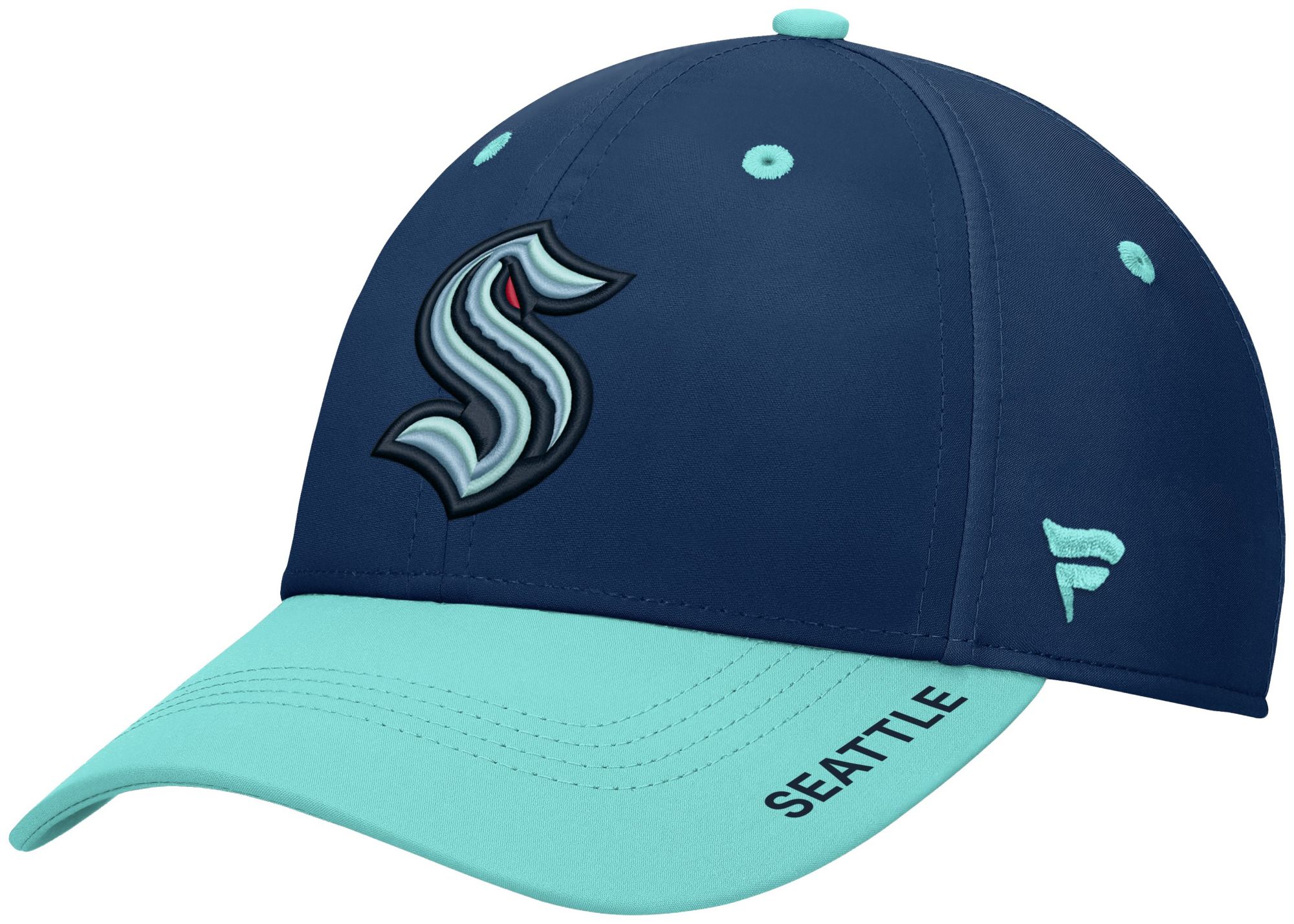 NHL Men's Seattle Kraken Navy Rink Flex Fit Hat