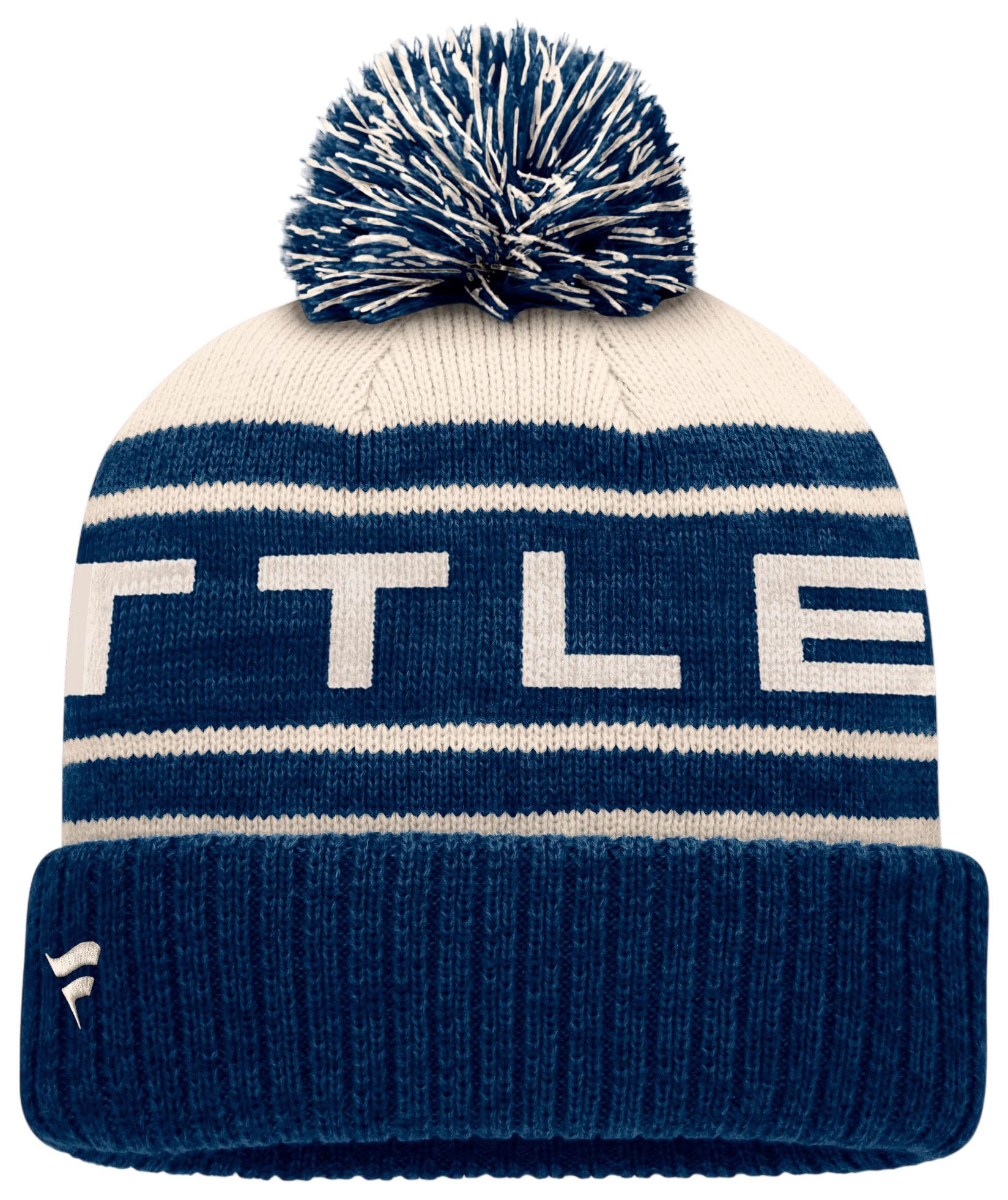 NHL Men's Seattle Kraken Repose Cuffed Knit Pom Beanie