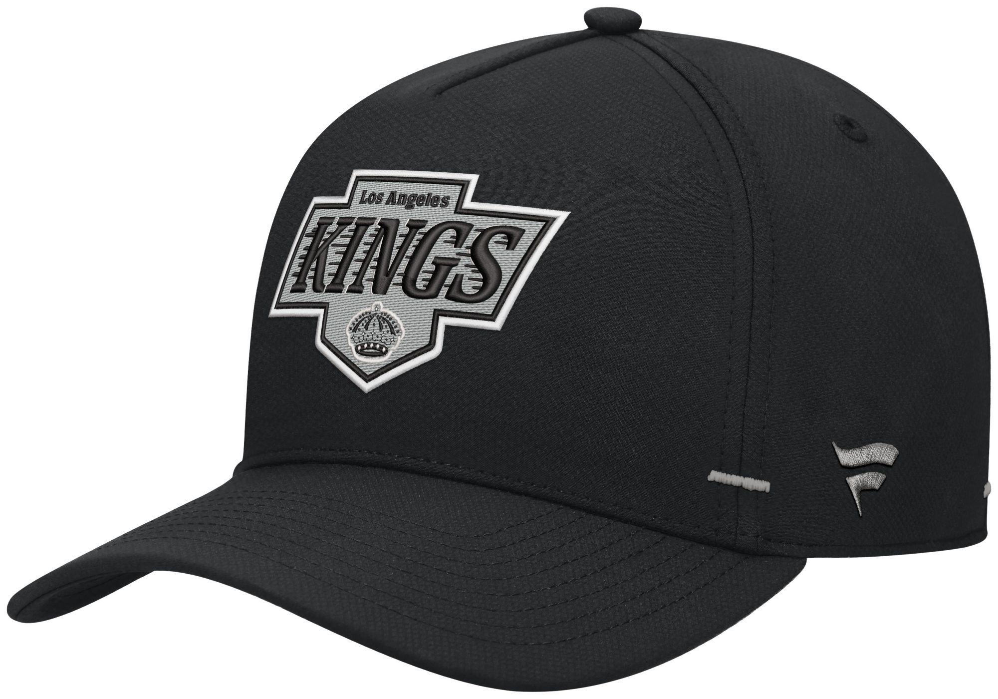 NHL Men's Los Angeles Kings Black Rink Structured Adjustable Hat