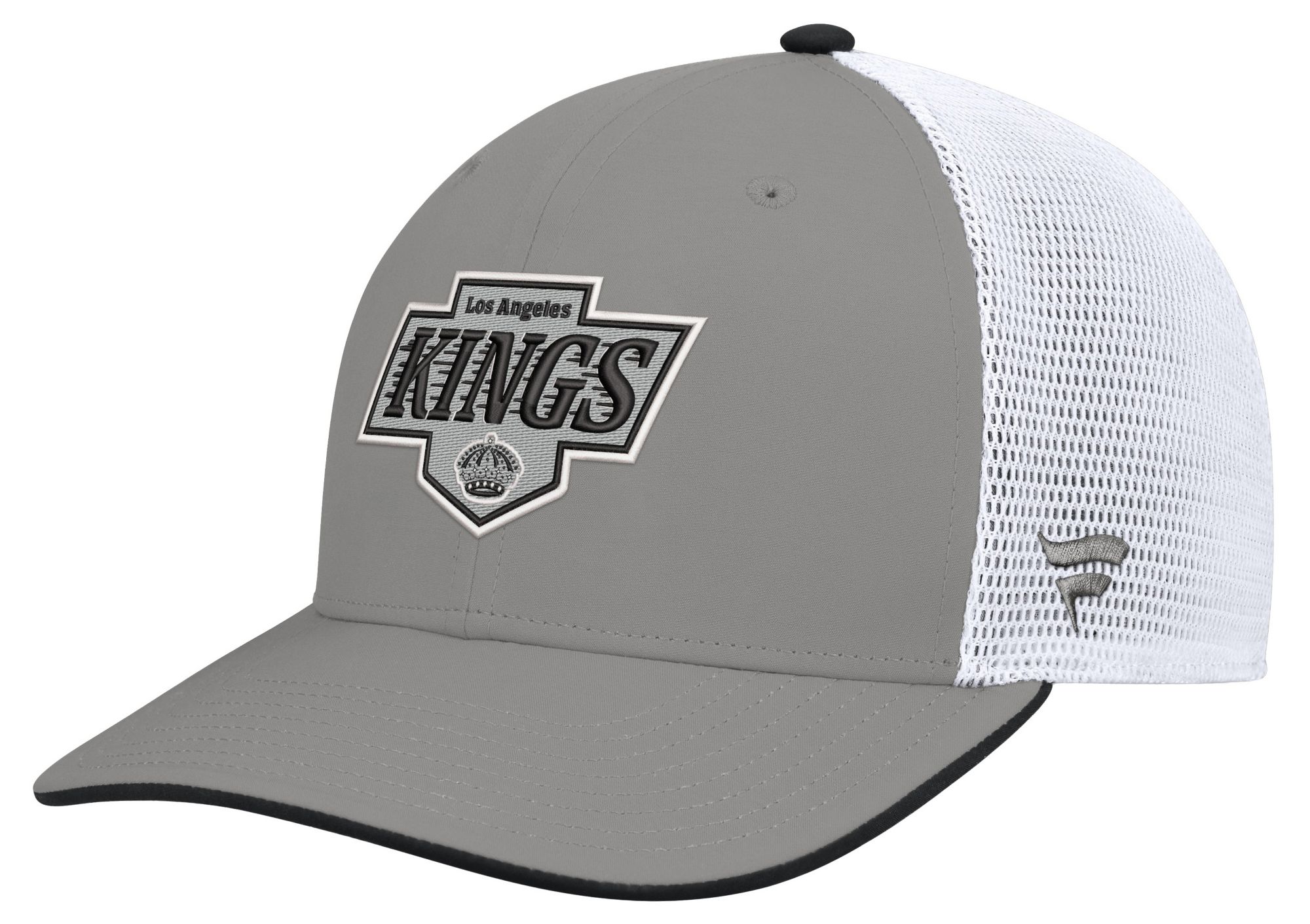 NHL Men's Los Angeles Kings Gray Rink Structured Adjustable Hat