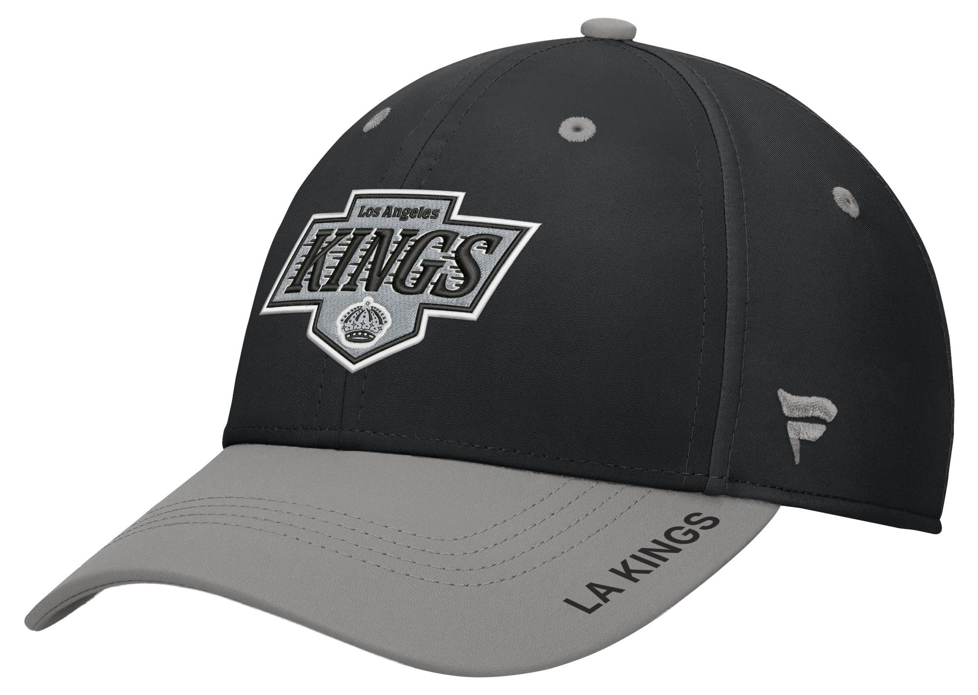 NHL Men's Los Angeles Kings Black Rink Flex Fit Hat