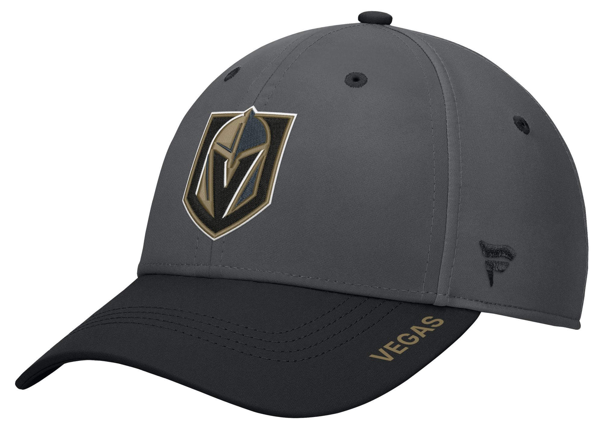 NHL Men's Vegas Golden Knights Grey Rink Flex Fit Hat