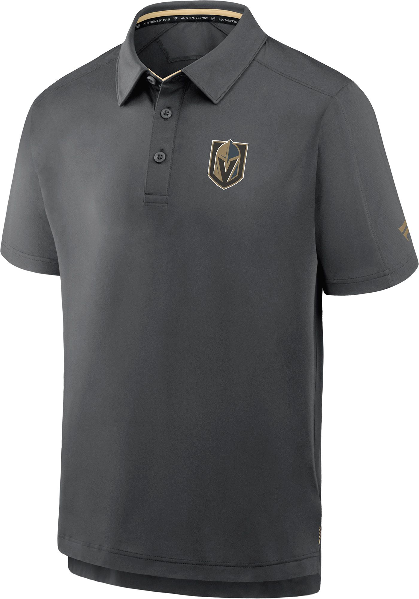 NHL Men's Vegas Golden Knights Grey Rink Polo
