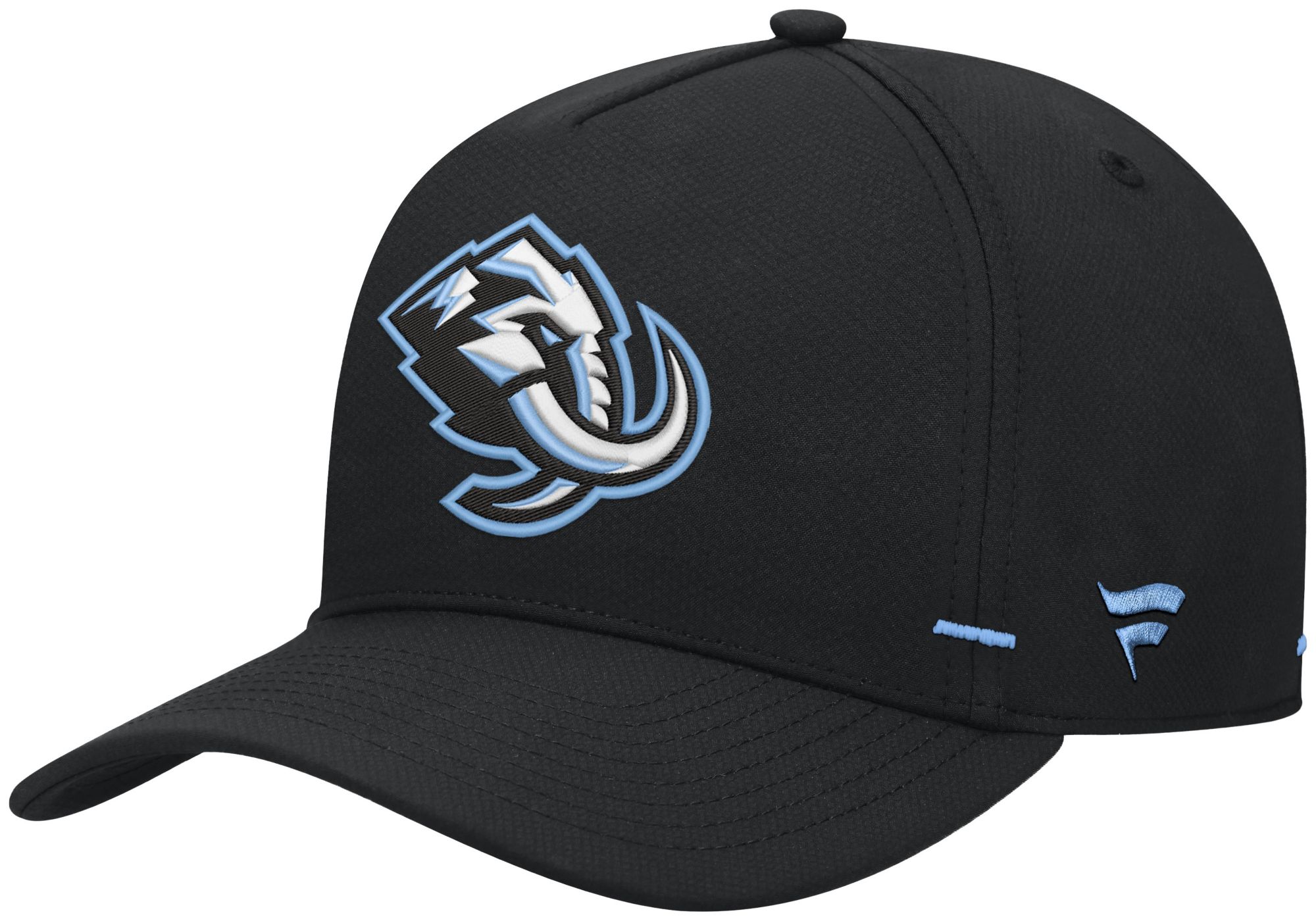 NHL Men's Utah Mammoth Black Rink Structured Adjustable Hat