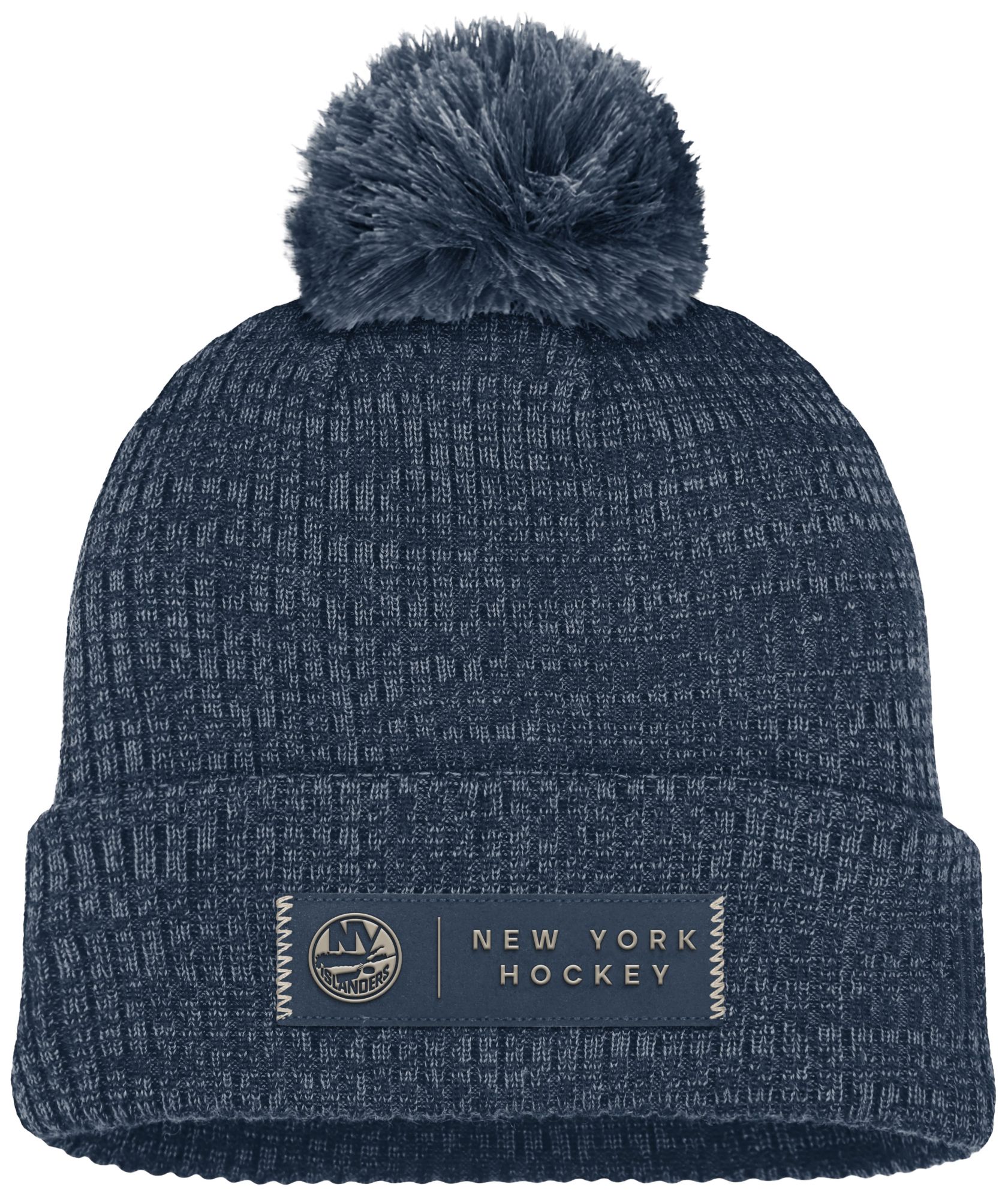 NHL Adult New York Islanders Authentic Pro Road Cuffed Beanie