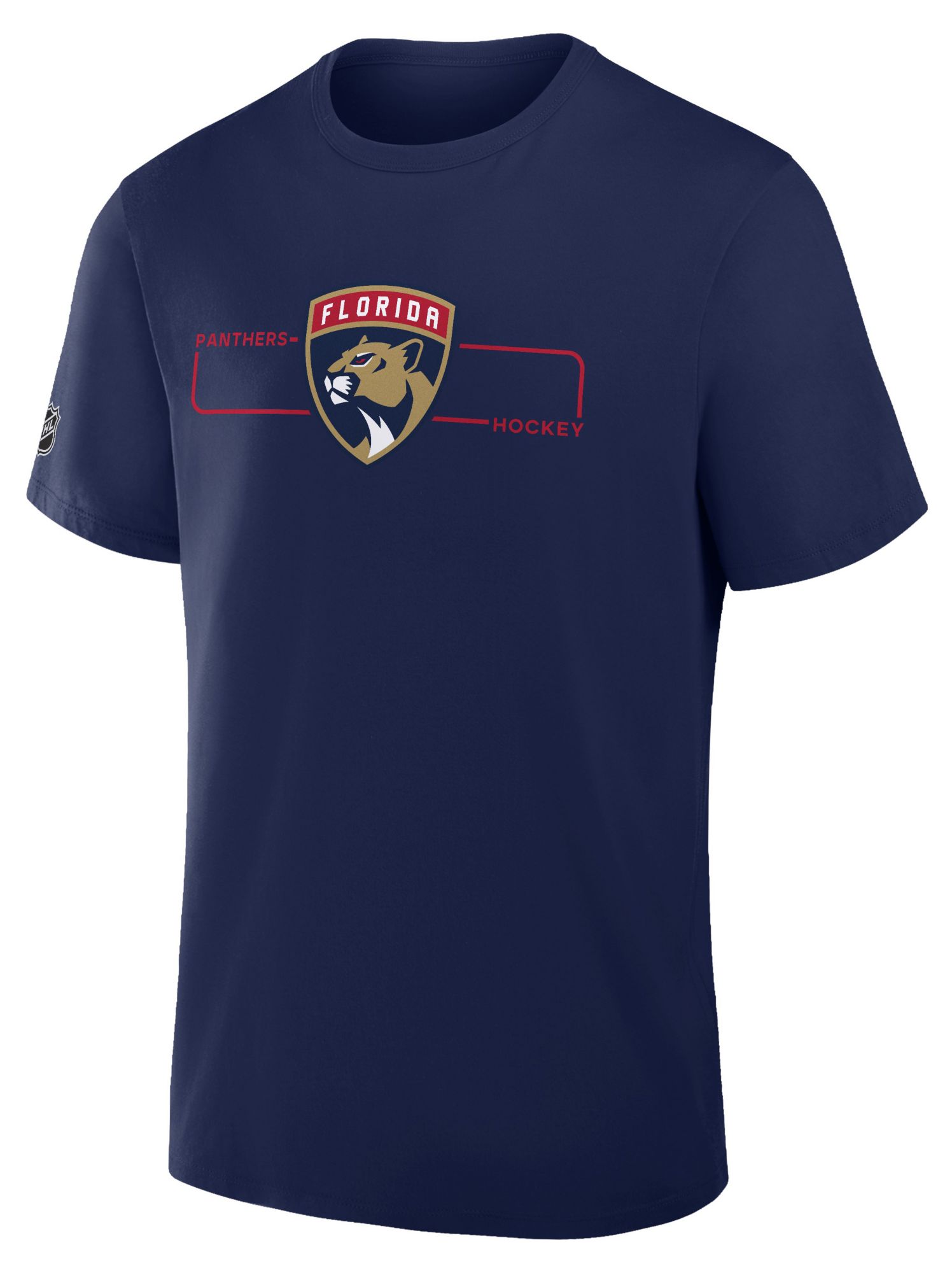 NHL Men's Florida Panthers Athletic Navy Primary T-Shirt