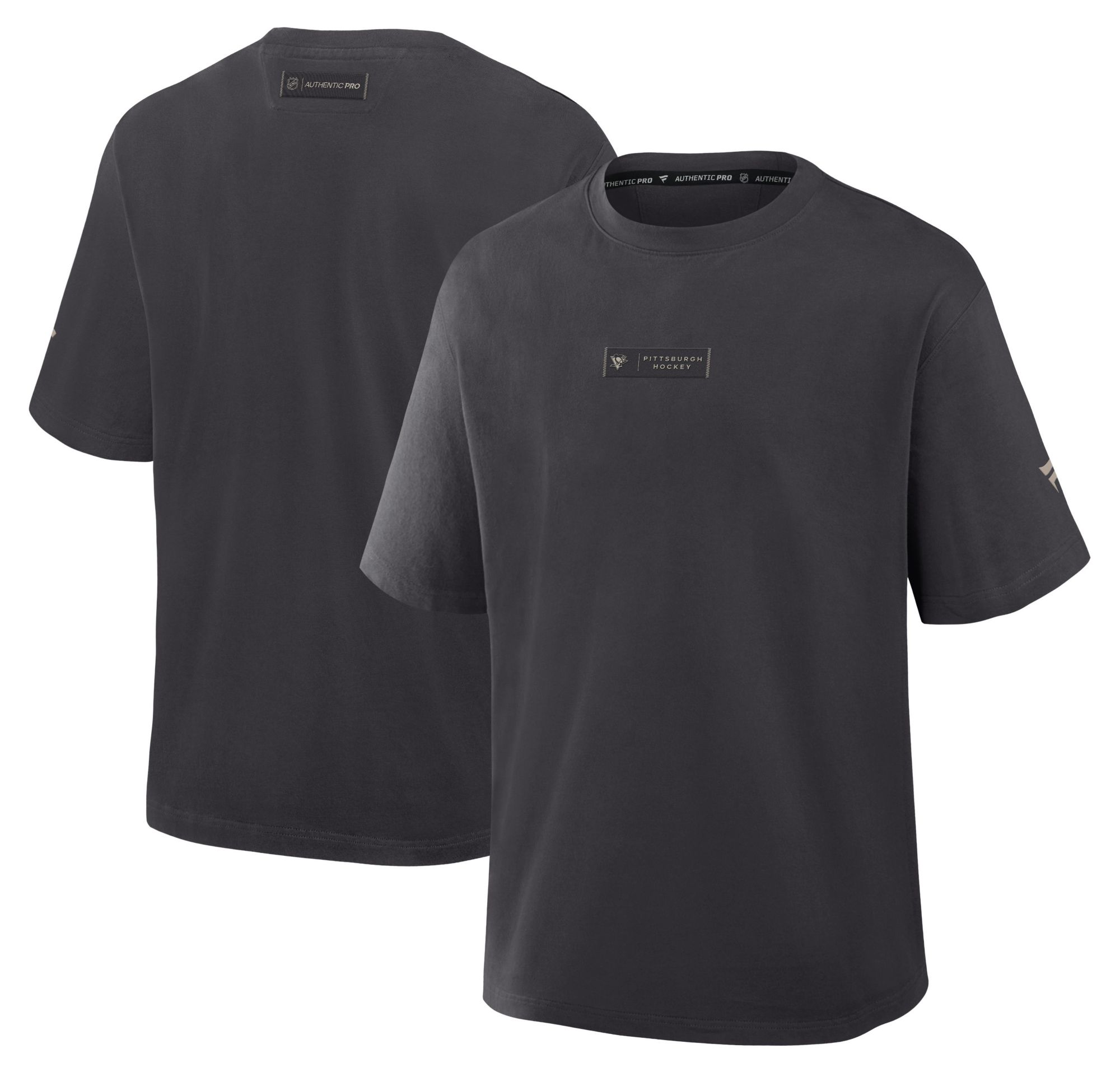 NHL Men's Pittsburgh Penguins Authentic Pro Road Heavyweight T-Shirt