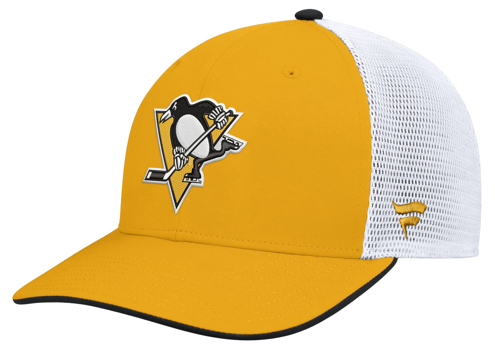 NHL Men's Pittsburgh Penguins Gold Rink Structured Adjustable Hat