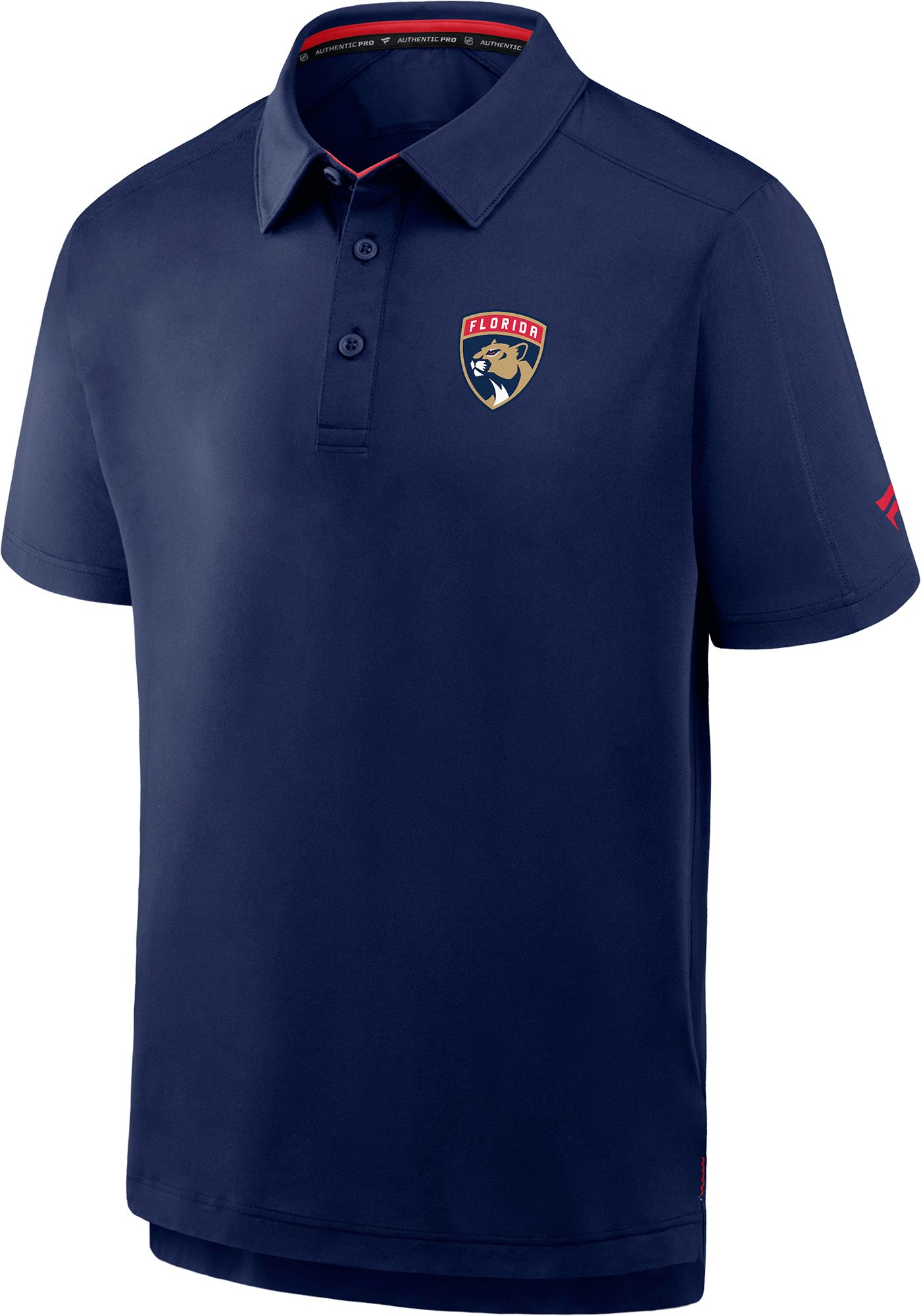 NHL Men's Florida Panthers Navy Rink Polo
