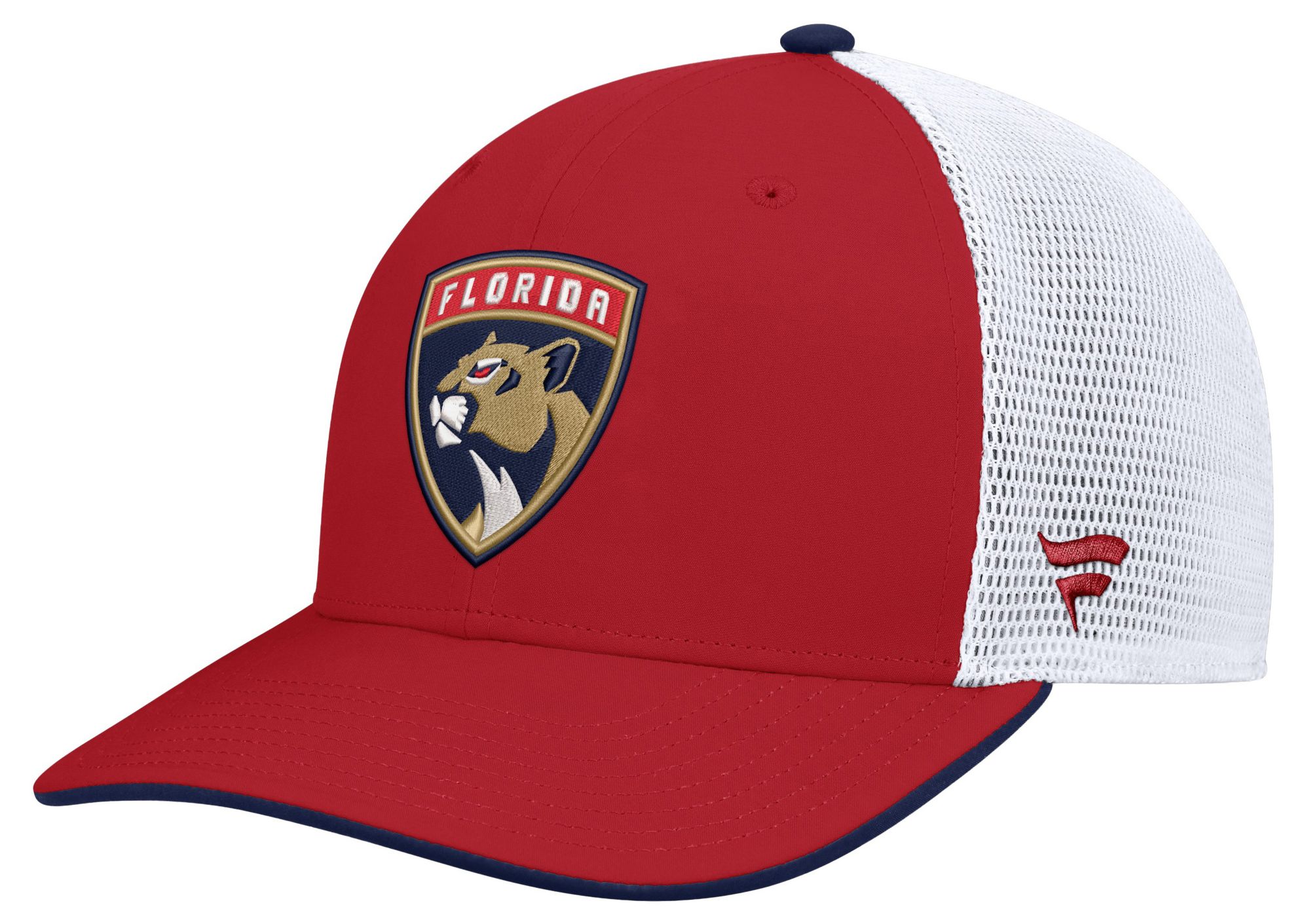 NHL Men's Florida Panthers Red Rink Structured Adjustable Hat