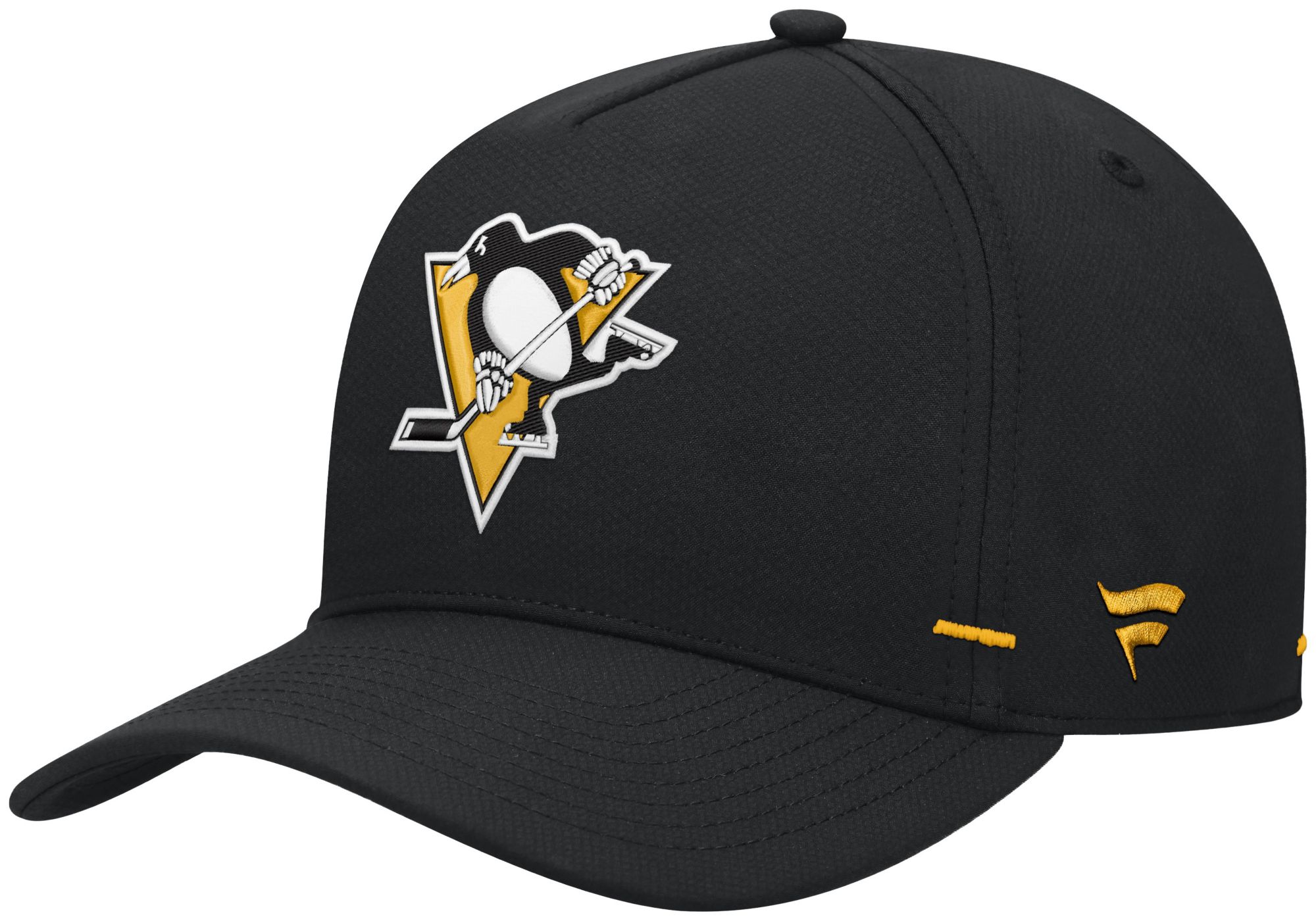 NHL Men's Pittsburgh Penguins Black Rink Structured Adjustable Hat