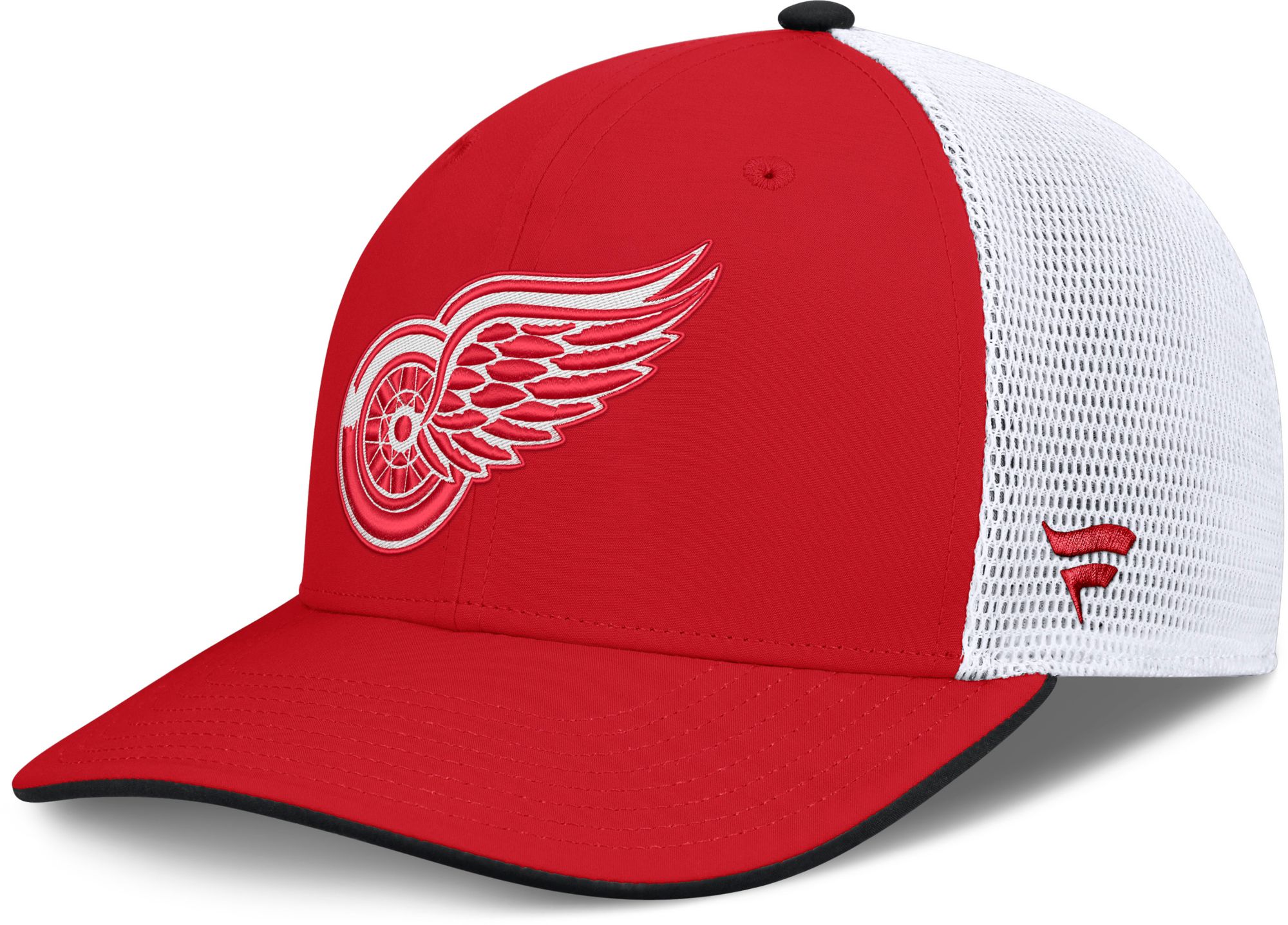 NHL Men's Detroit Red Wings Red Rink Structured Adjustable Hat