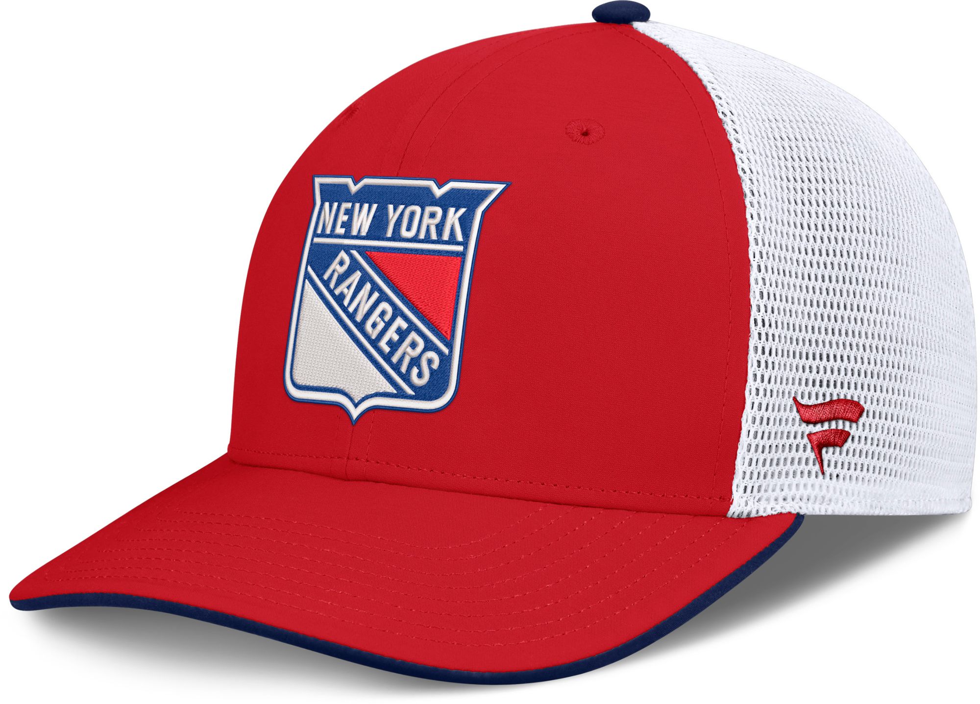 NHL Men's New York Rangers Red Rink Structured Adjustable Hat