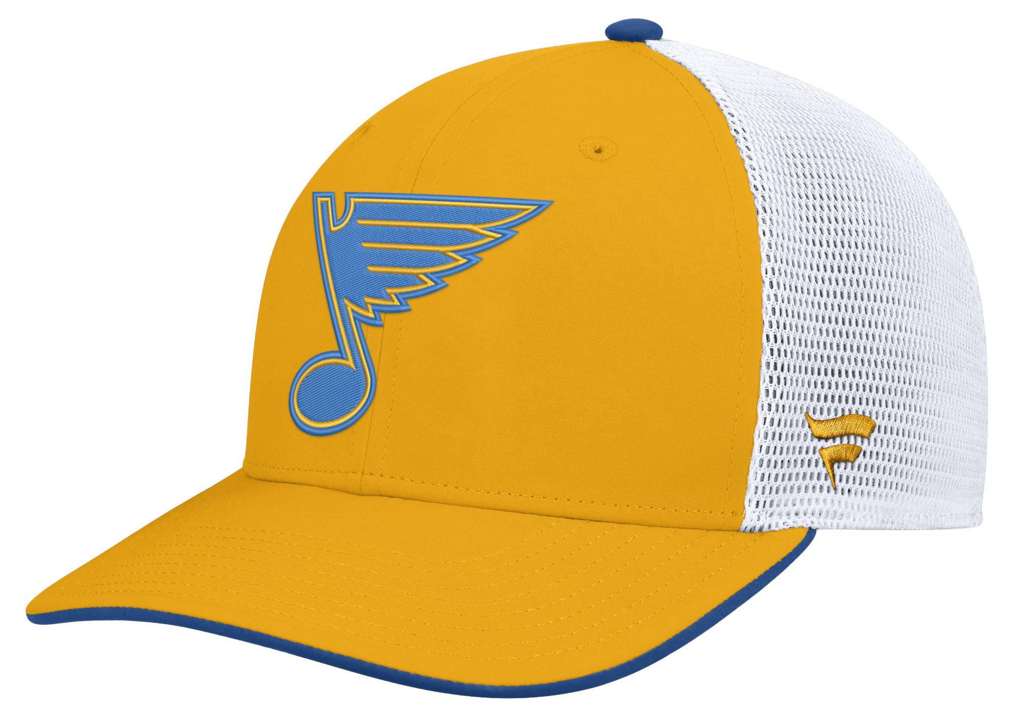 NHL Men's St. Louis Blues Gold Rink Structured Adjustable Hat