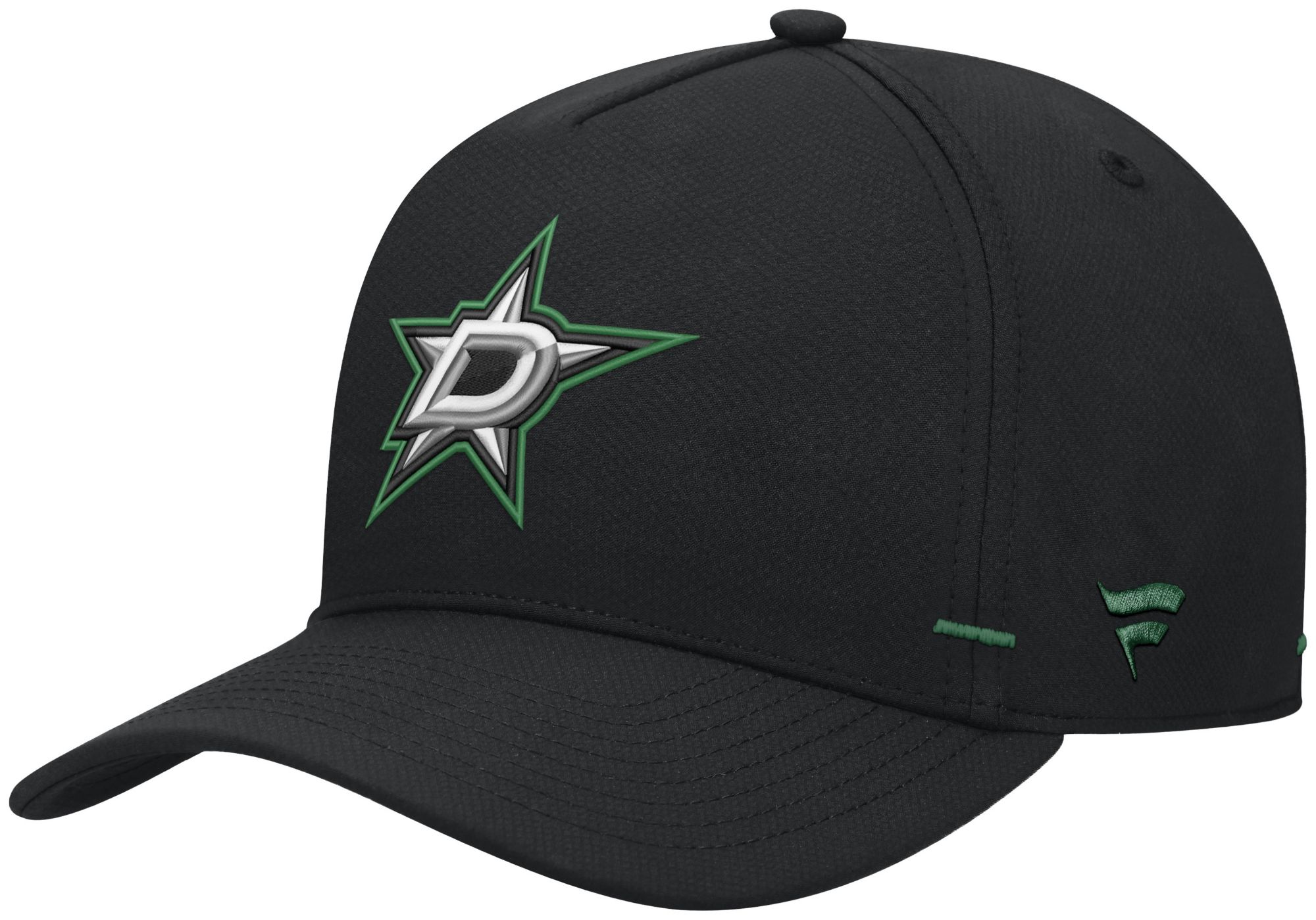 NHL Men's Dallas Stars Black Rink Structured Adjustable Hat