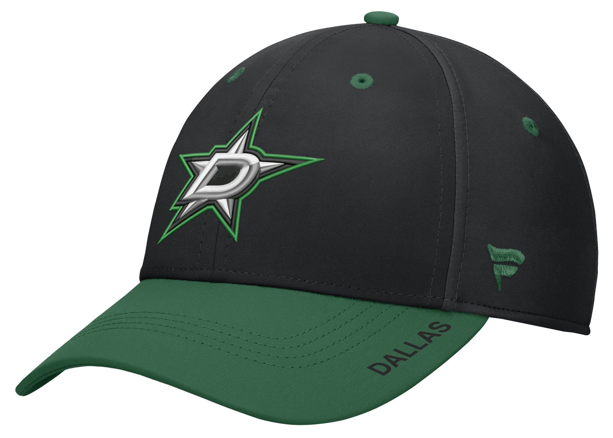 NHL Men's Dallas Stars Black Rink Flex Fit Hat