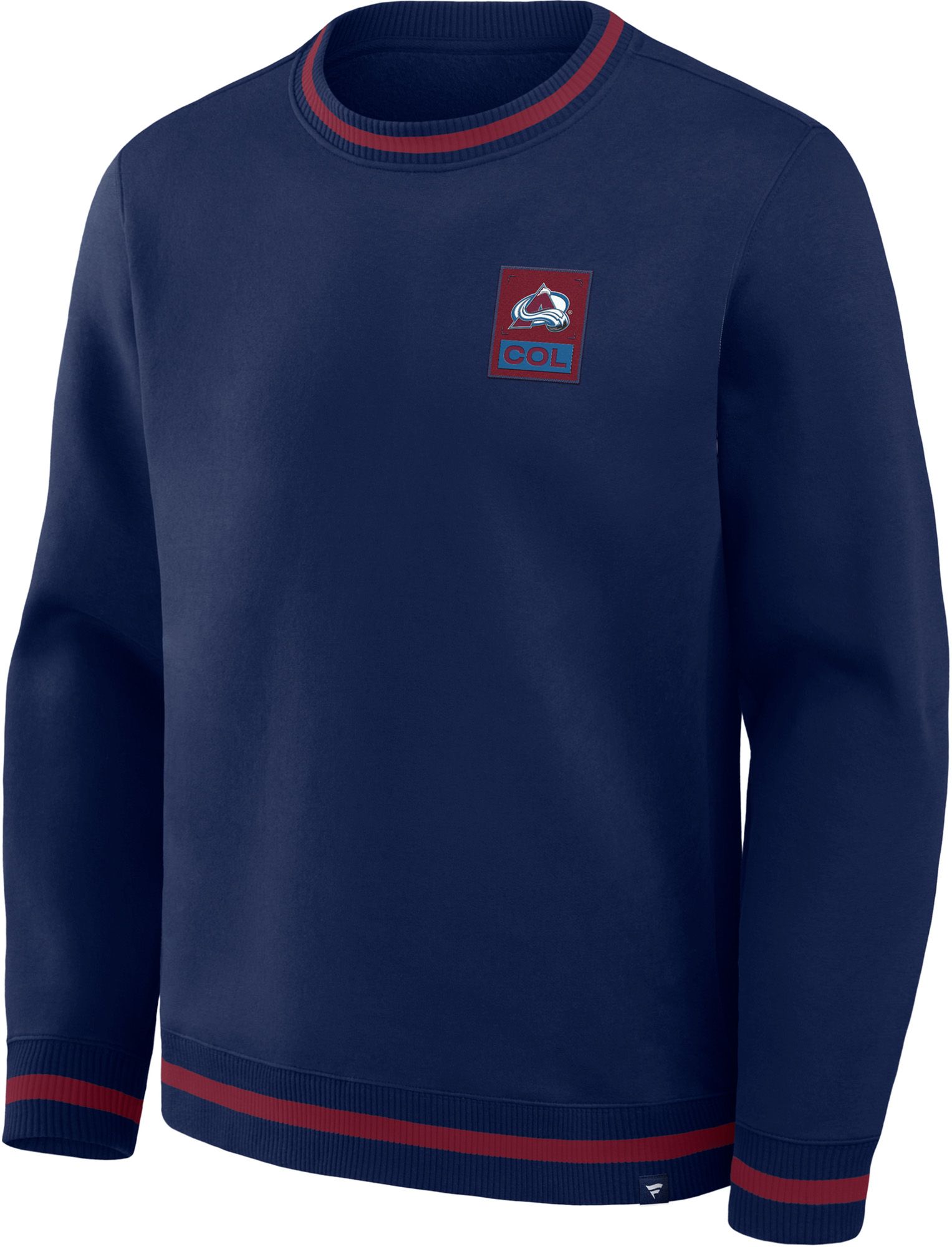 NHL Men's Colorado Avalanche Ribbed Fleece Crewneck Sweatshirt