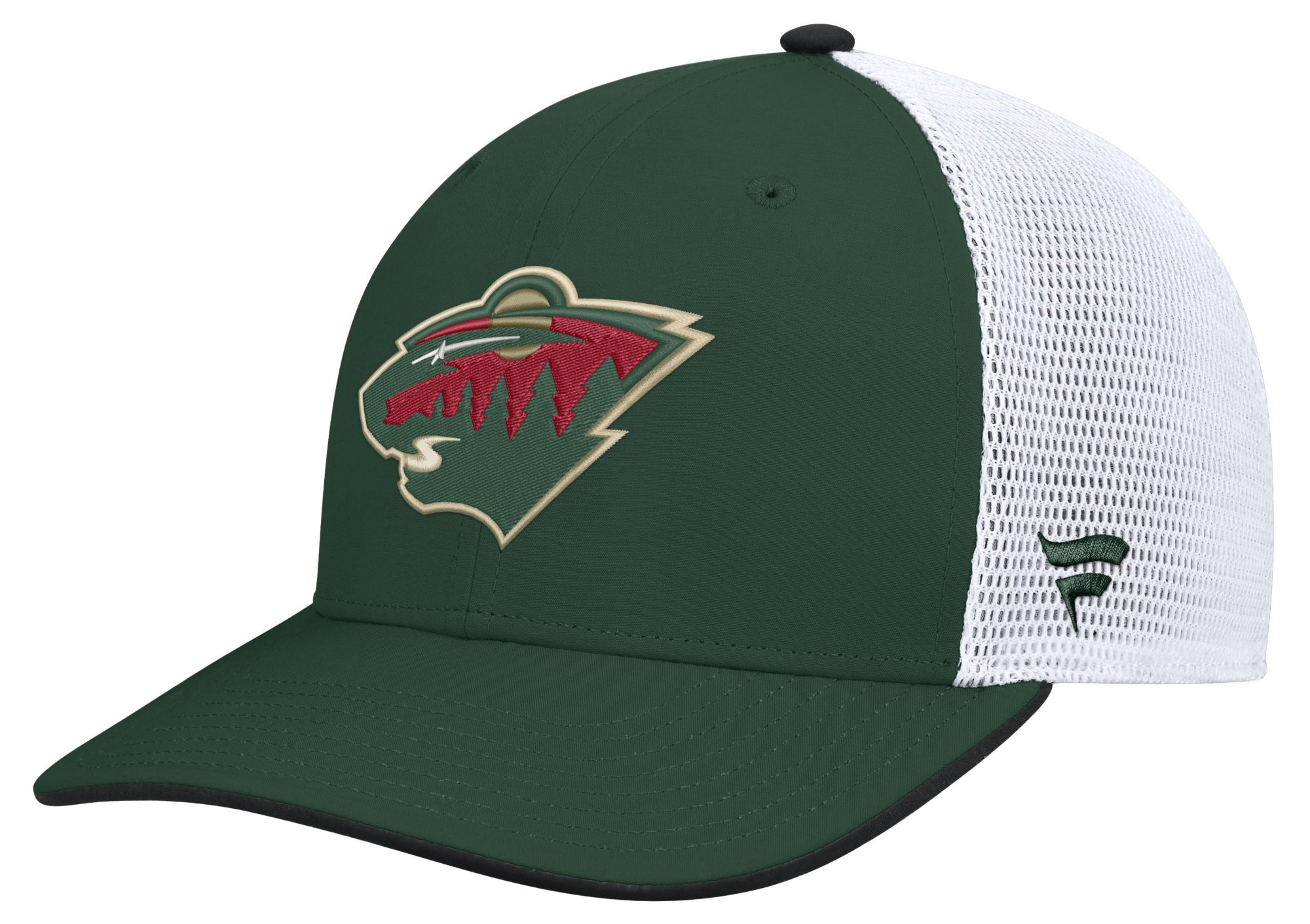 NHL Men's Minnesota Wild Green Rink Structured Adjustable Hat