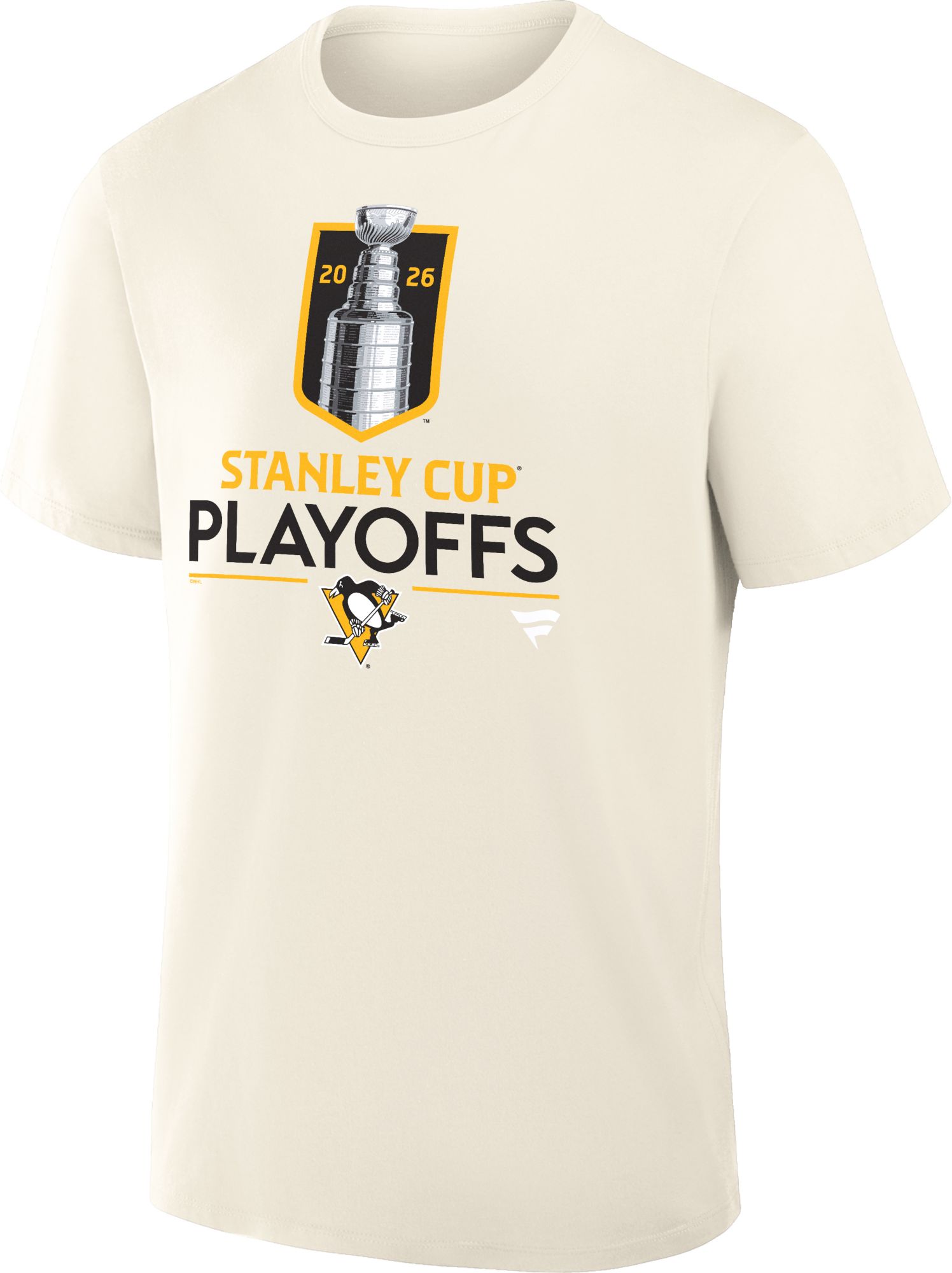 NHL Adult Pittsburgh Penguins 2026 Playoffs Tan T-Shirt