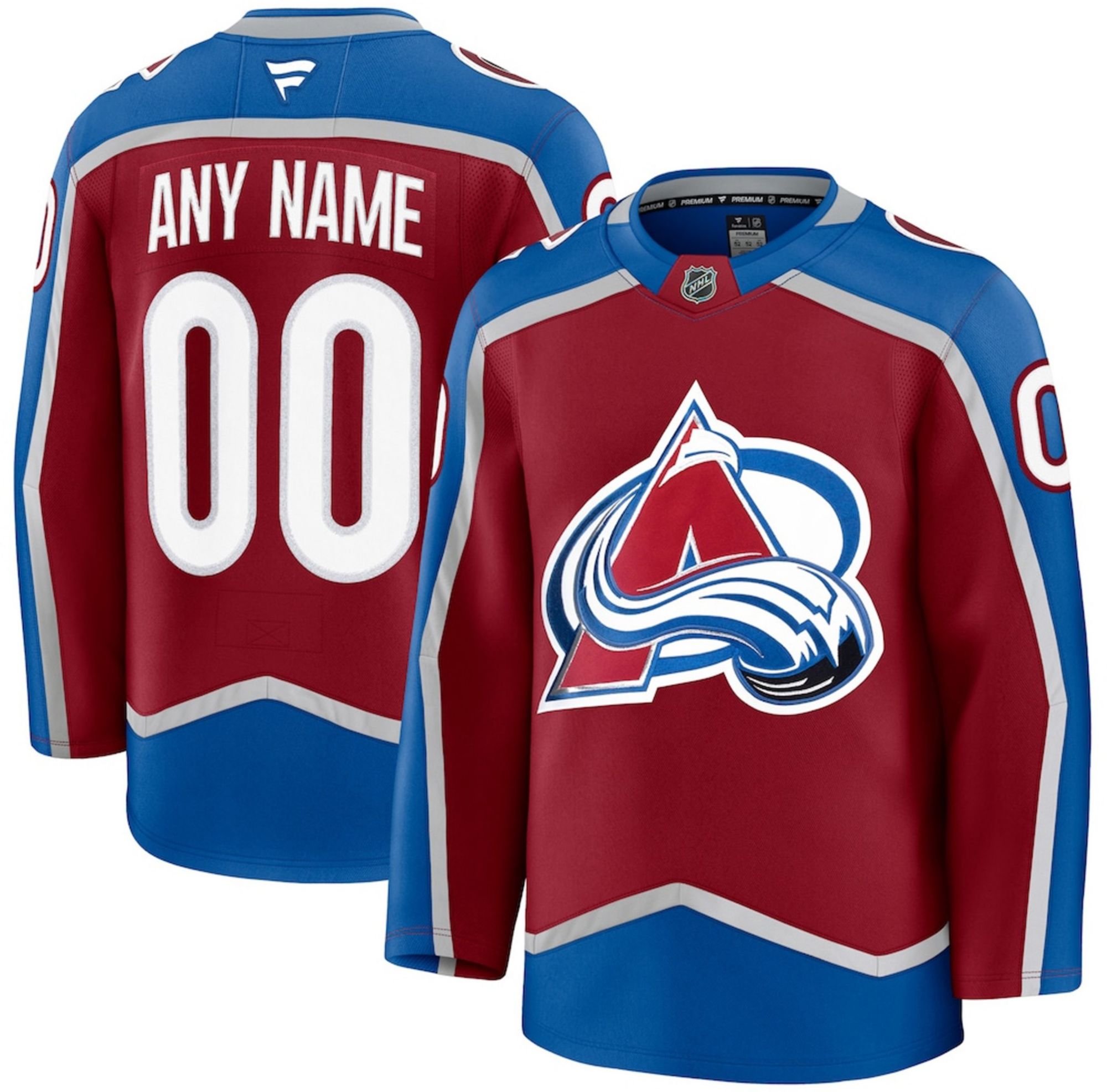 NHL Men's Custom Colorado Avalanche Premium Authentic Home Jersey