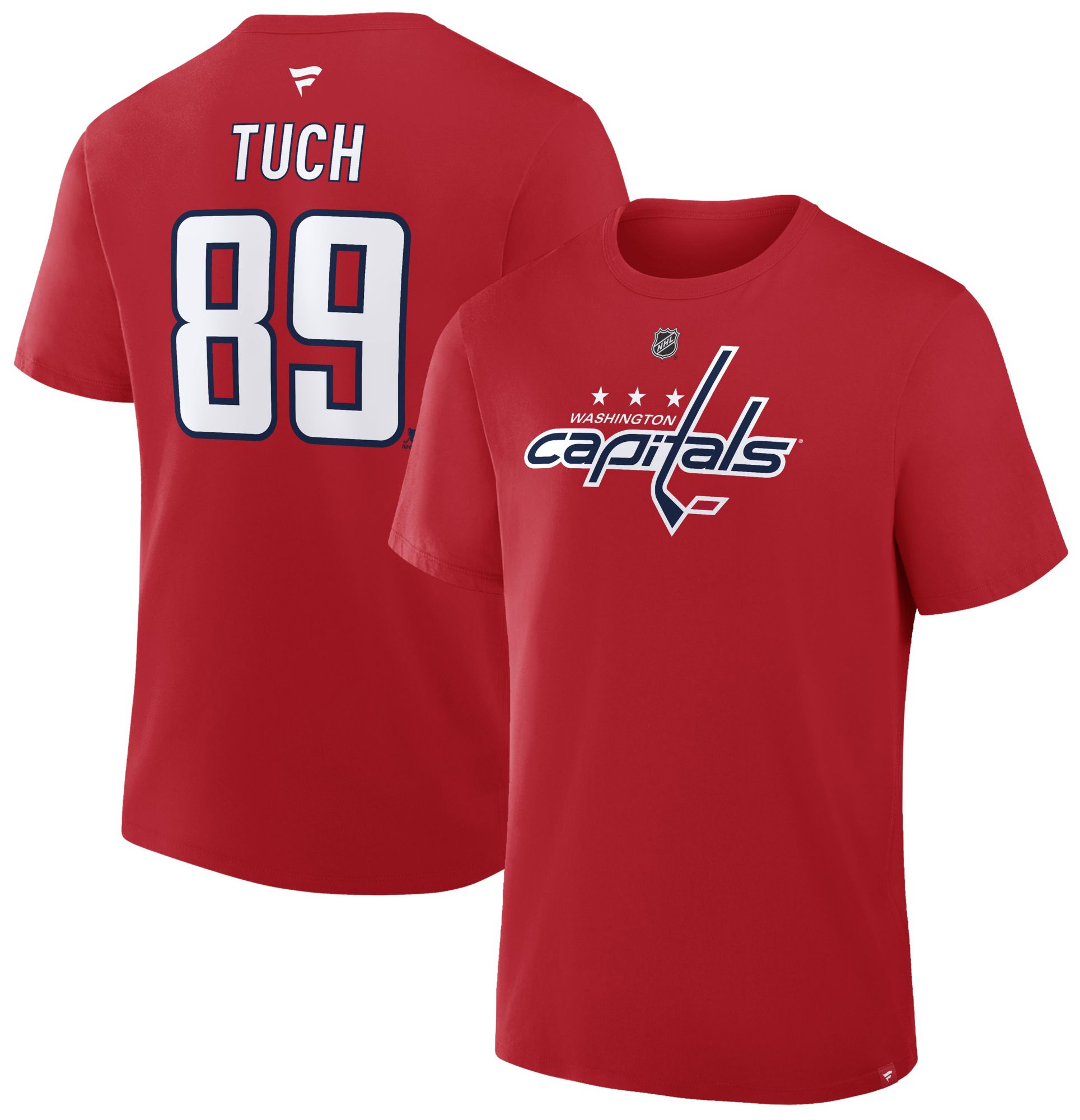 NHL Men's Washington Capitals Red Alex Tuch #89 T-Shirt
