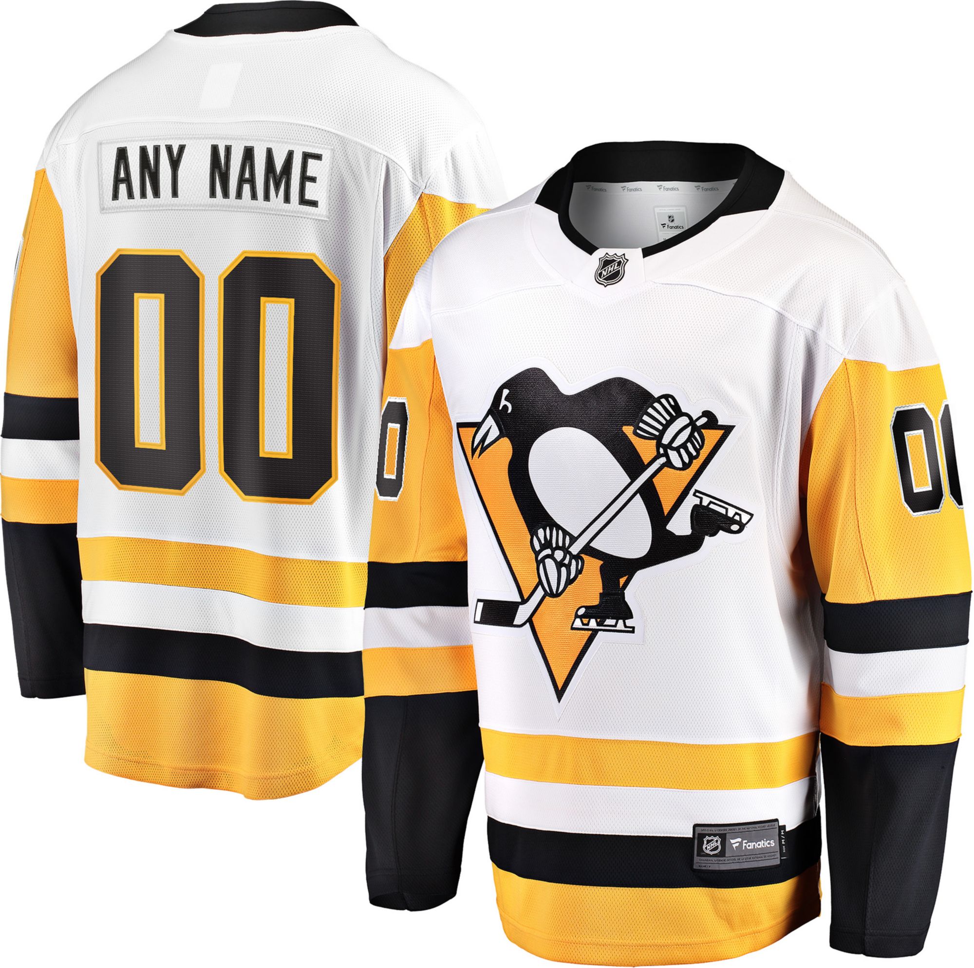 NHL Men's Custom Pittsburgh Penguins Breakaway Away Jersey