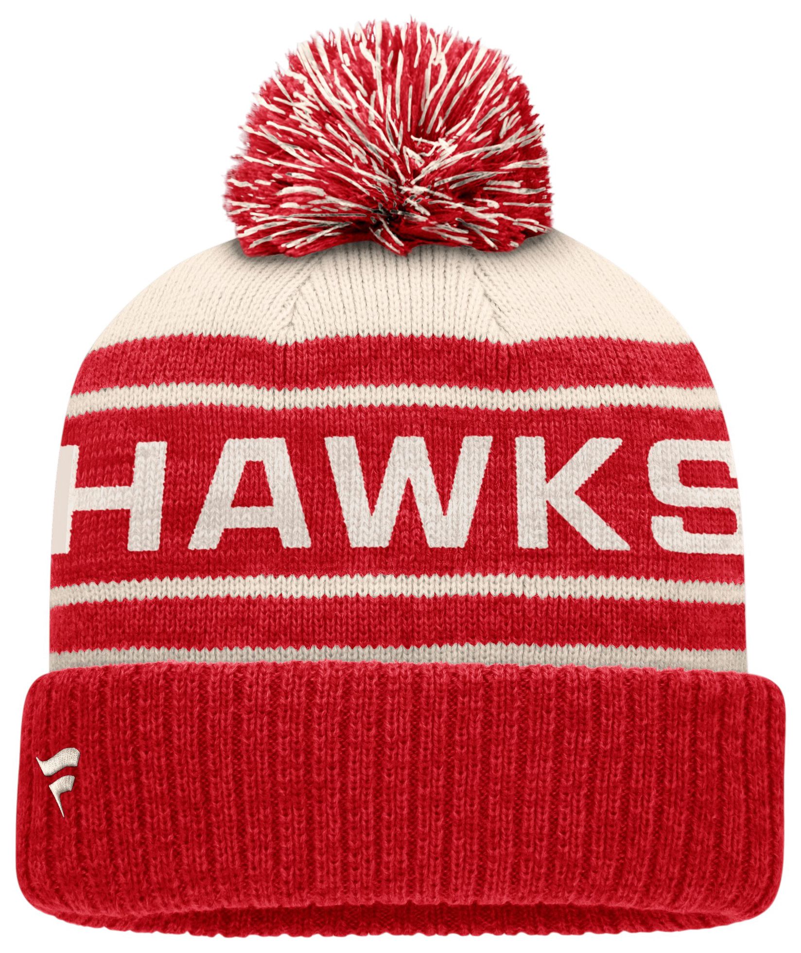 NHL Men's Chicago Blackhawks Repose Cuffed Knit Pom Beanie