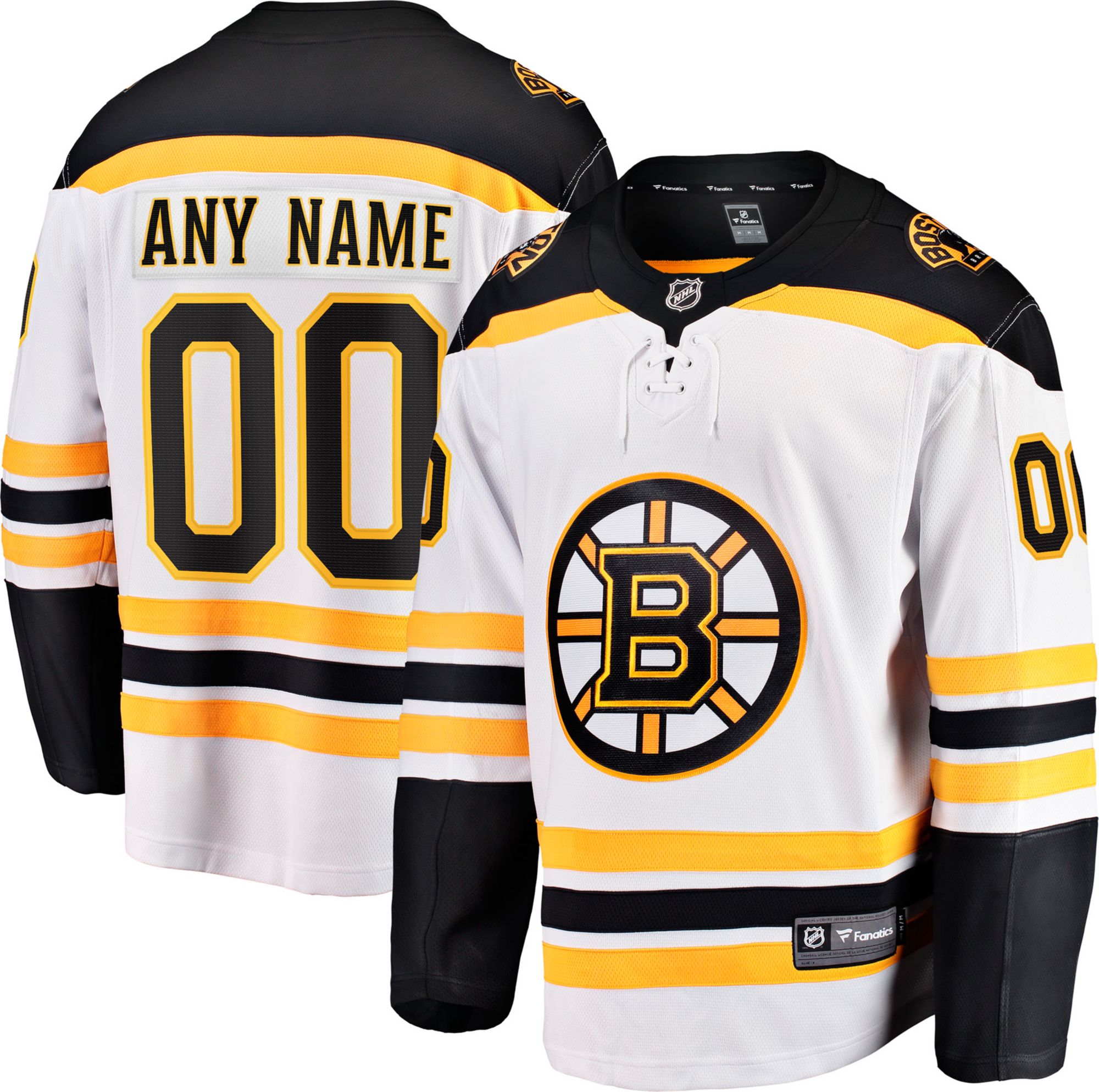 NHL Men's Custom Boston Bruins Breakaway Away Jersey