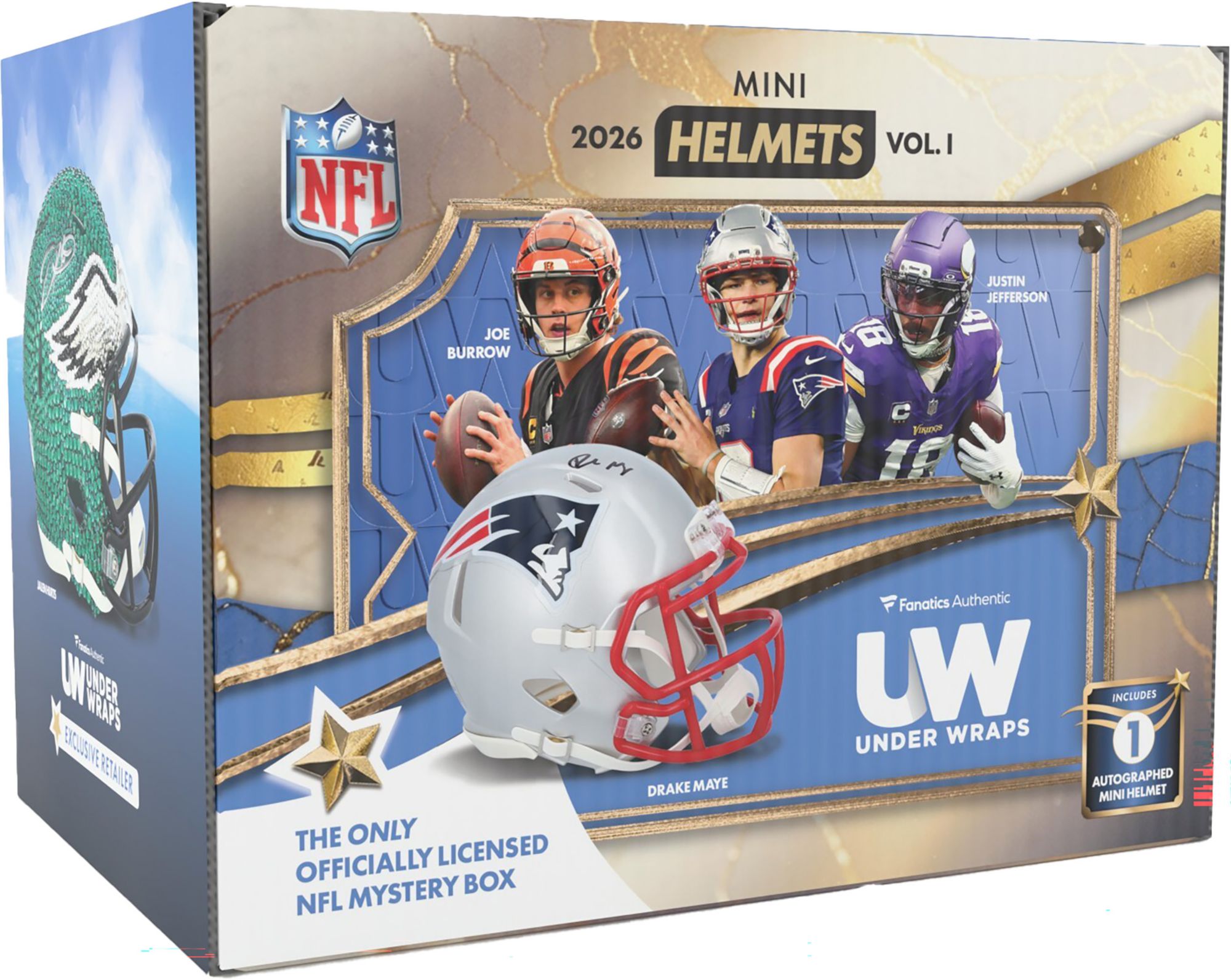 NFL 2026 Under Wraps Autographed Replica Mini Helmets Volume 1