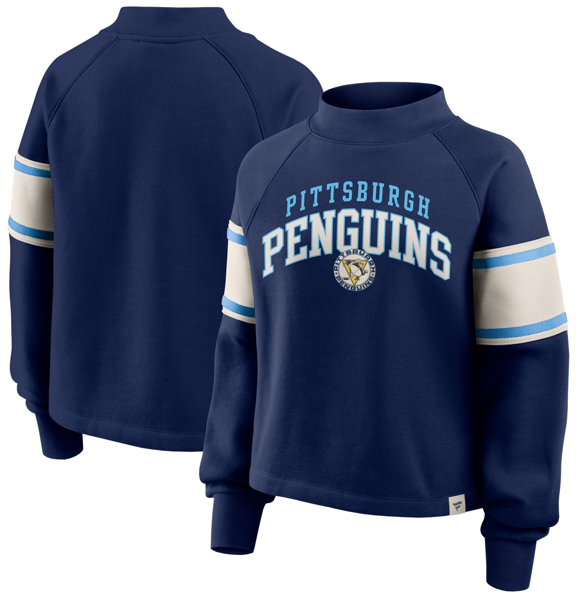 NHL Women's Pittsburgh Penguins Vintage Mock Neck Sweatshirt