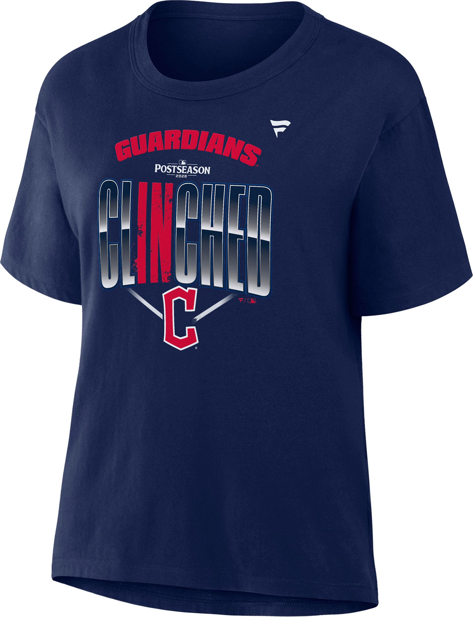 MLB Women's Cleveland Guardians Postseason Participant 2026 Locker Room T-Shirt