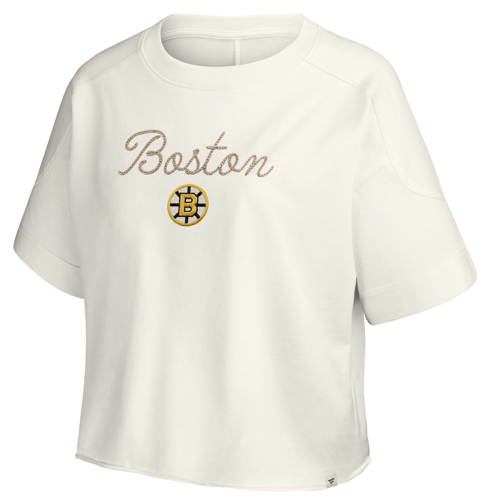 NHL Women's Boston Bruins Signature Off White NHL T-Shirt