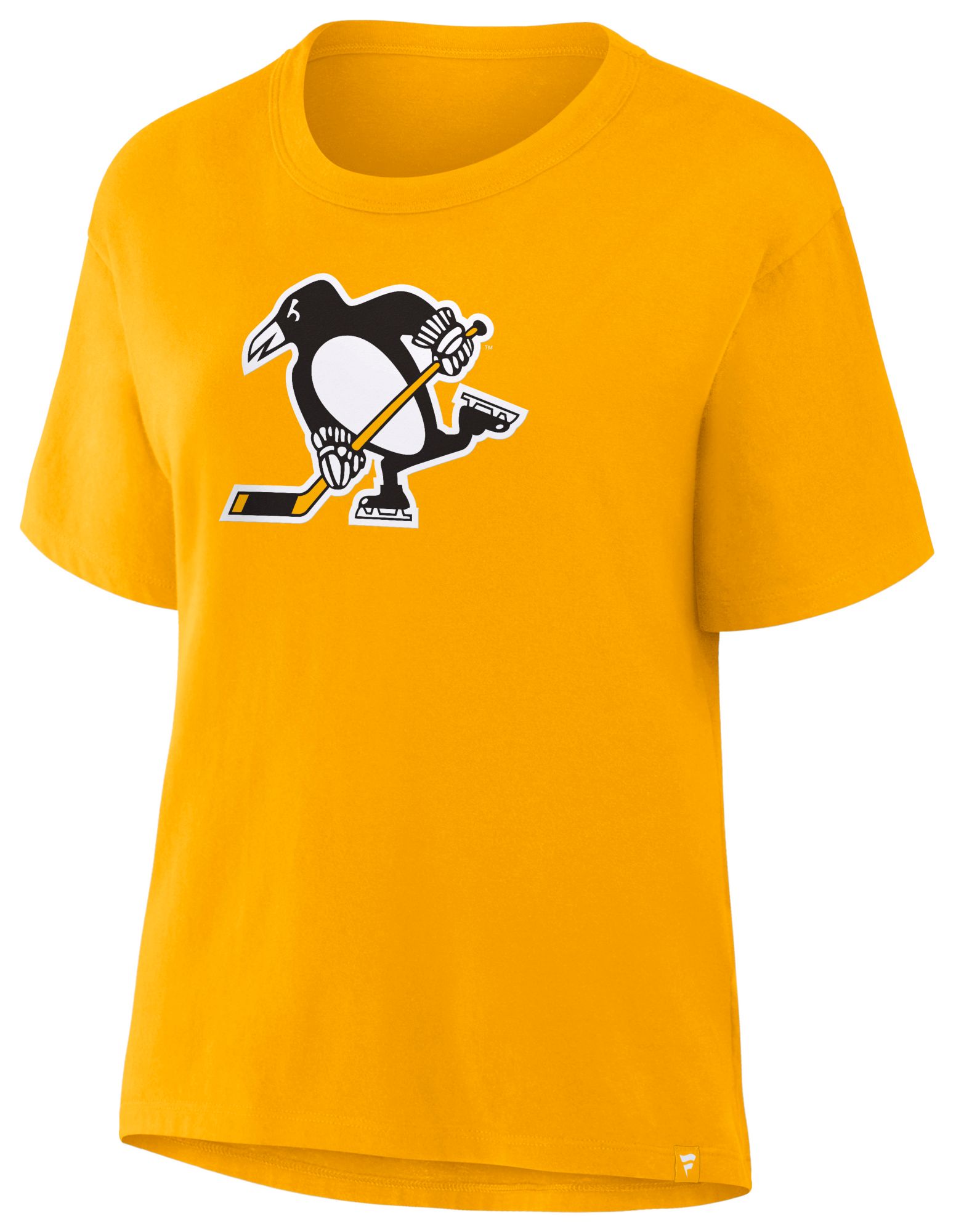 NHL Women's Pittsburgh Penguins Yellow Gold Easy Alternate T-Shirt