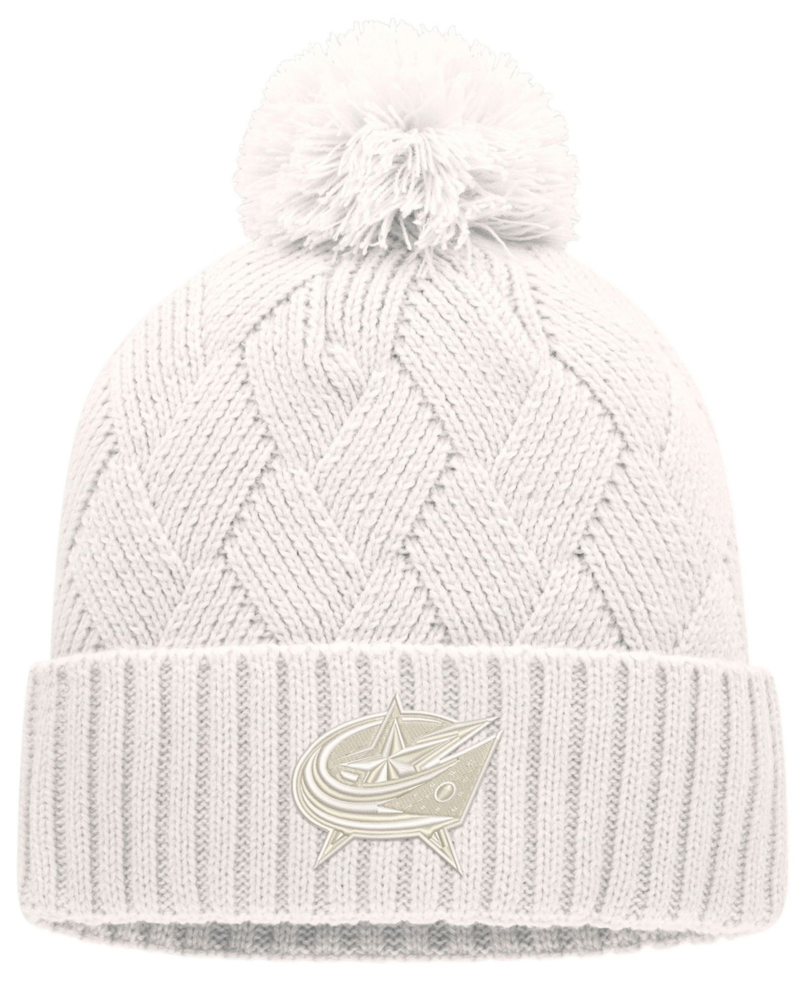 NHL Women's Columbus Blue Jackets Shift Cuffed Knit Pom Beanie