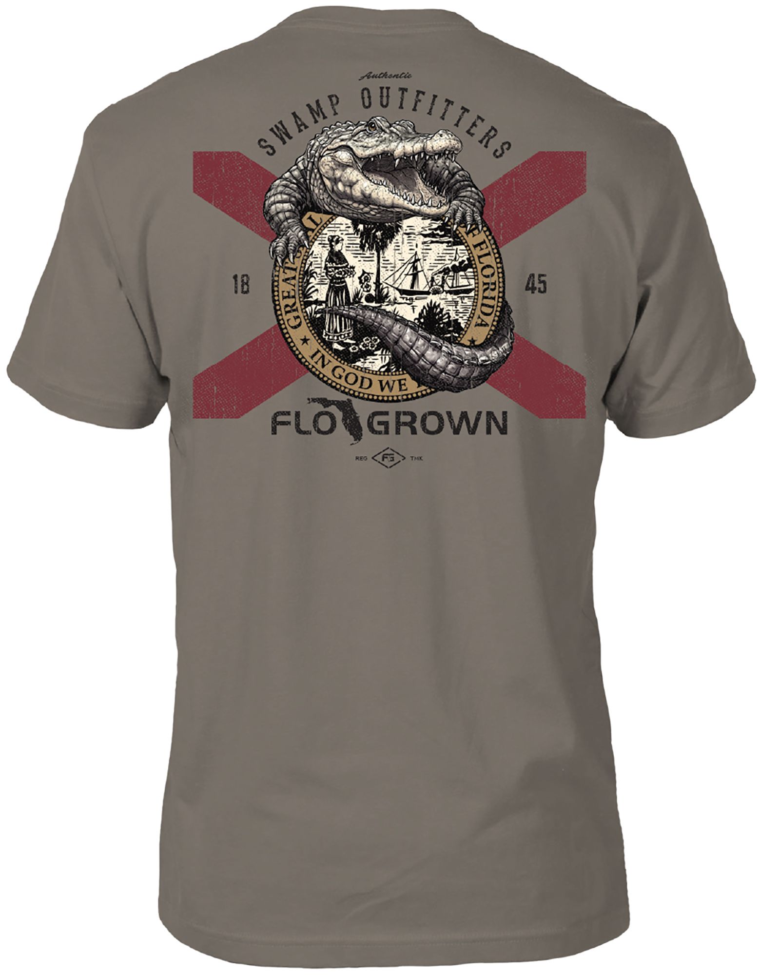 FloGrown Men's Swamp Outfitters Flag Tee