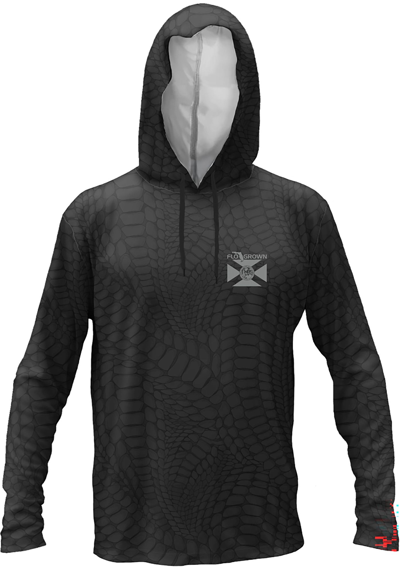 FloGrown Men's Black Hunter Performance Hoodie