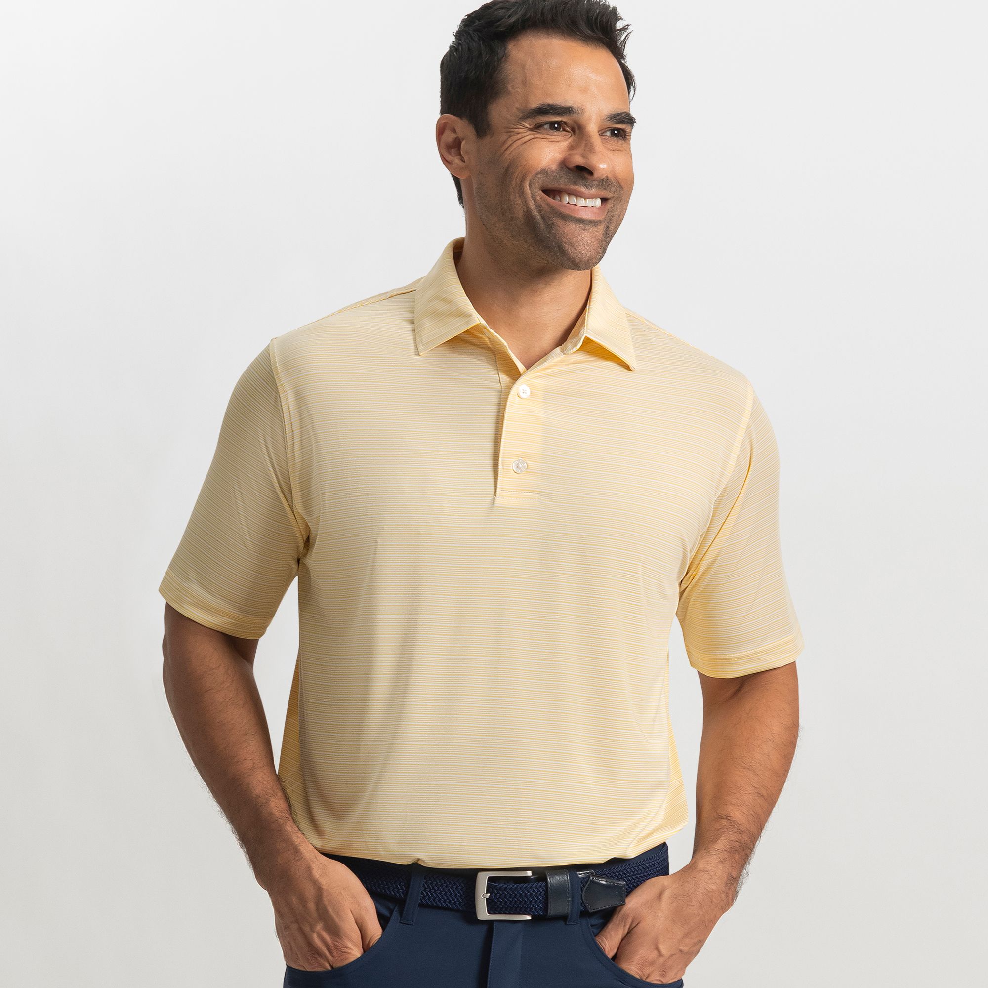 FootJoy Men's Flip Stripe ProDry Performance Golf Polo